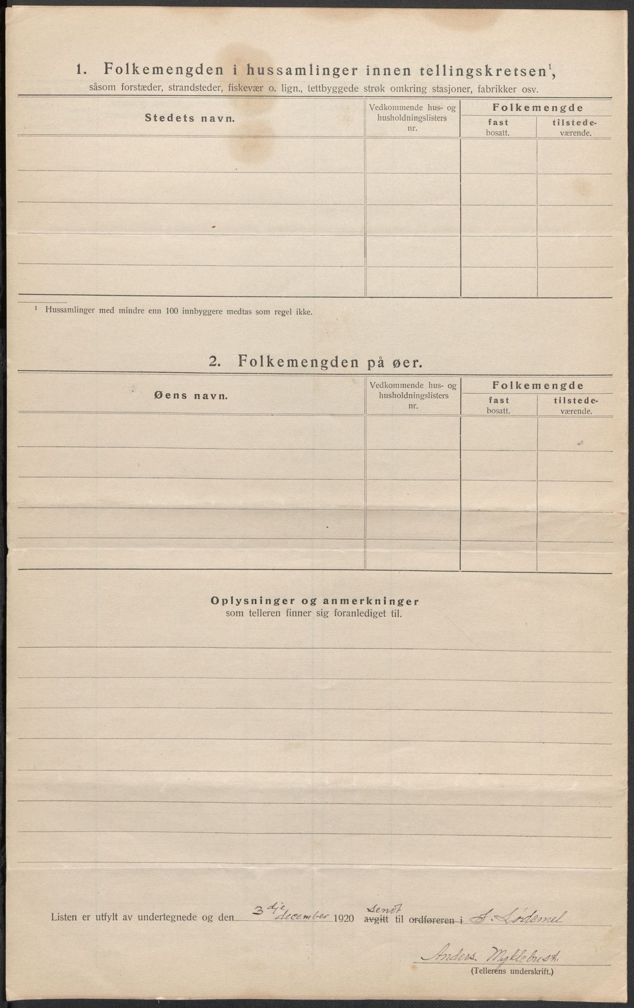 SAB, 1920 census for Selje, 1920, p. 24