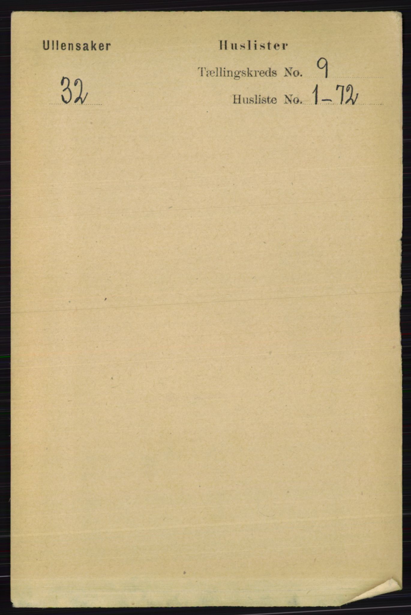 RA, 1891 census for 0235 Ullensaker, 1891, p. 3965