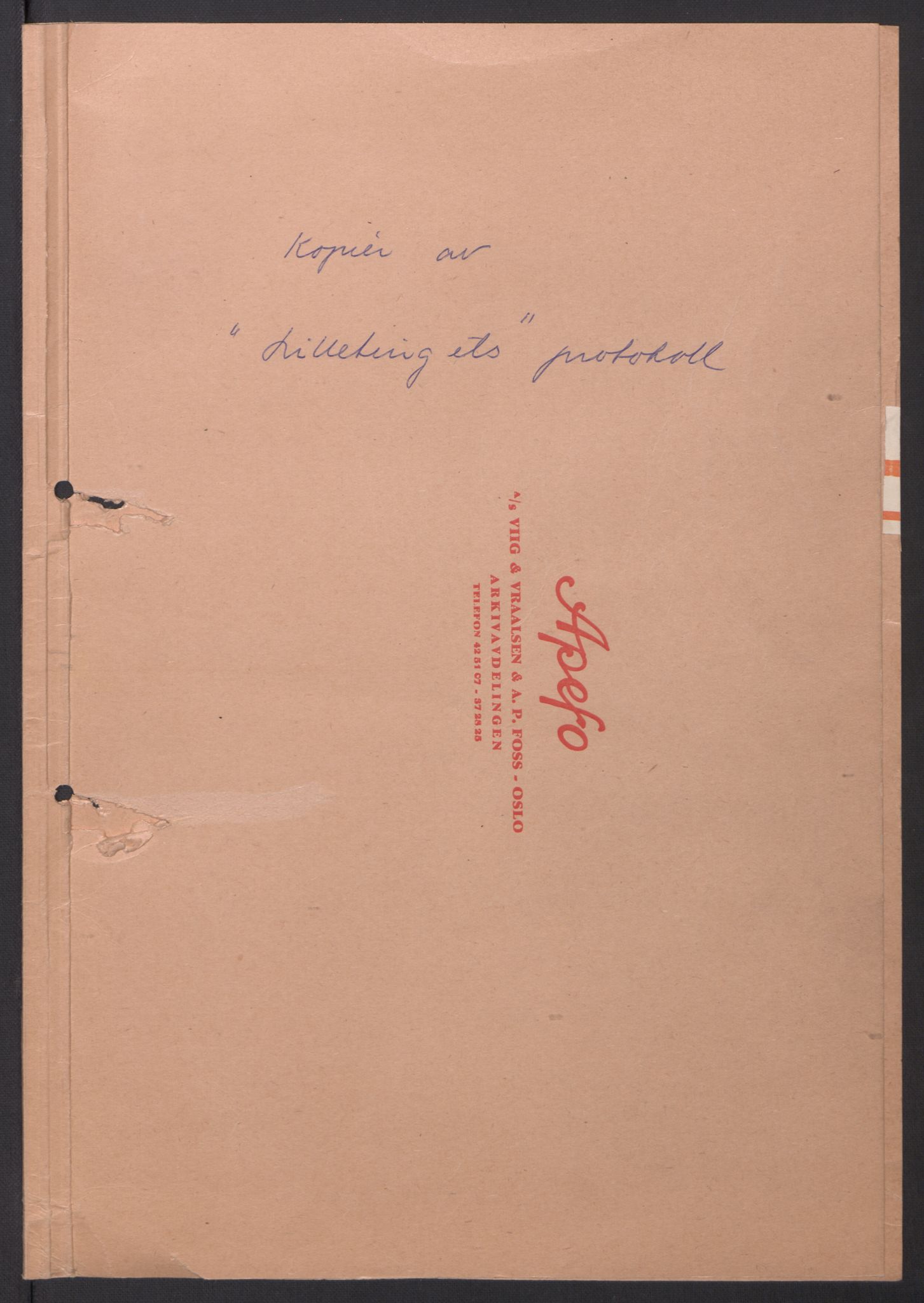 Lie, Trygve, RA/PA-1407/D/L0007: Undersøkelseskommisjonen av 1945, 1940-1949, p. 1