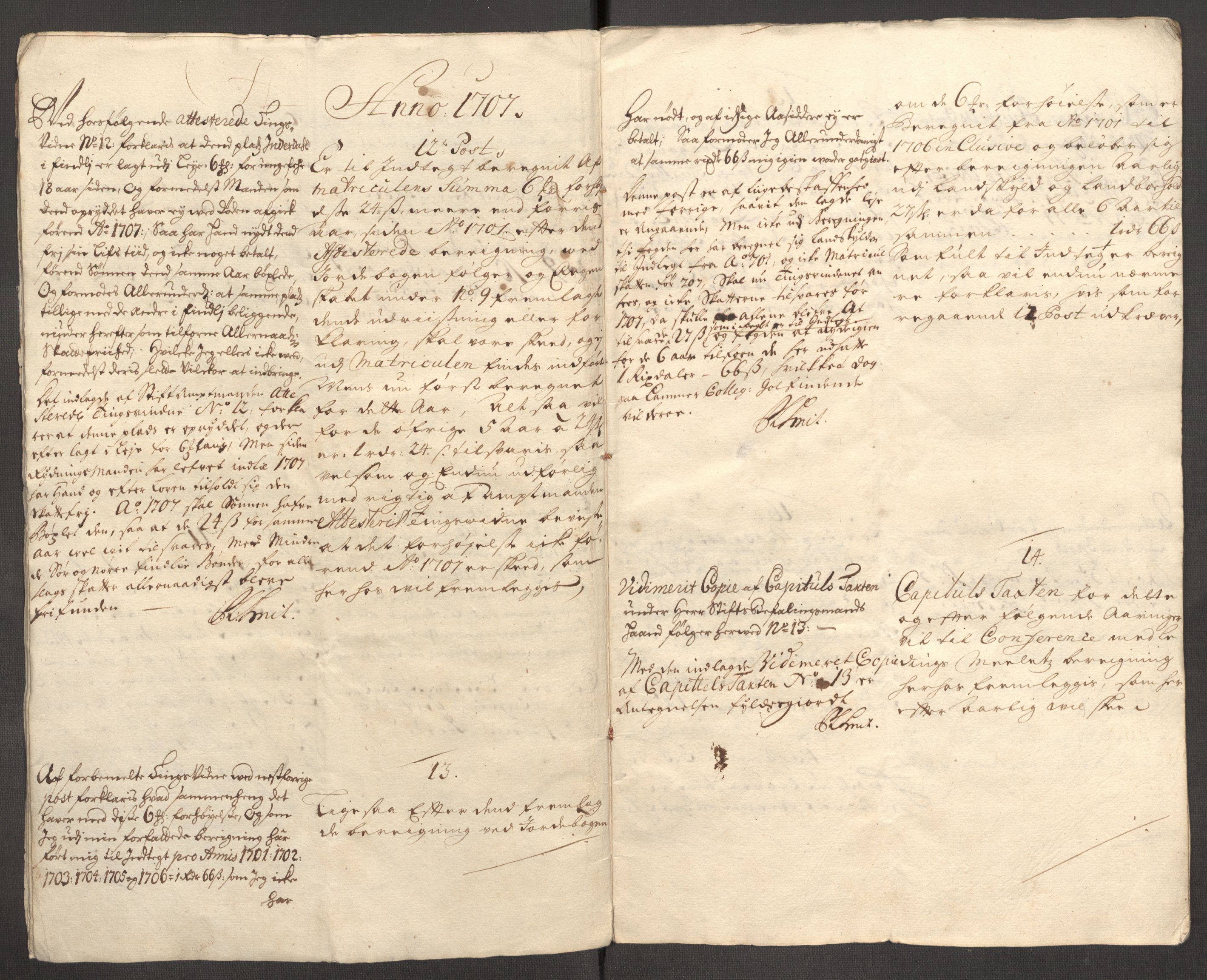 Rentekammeret inntil 1814, Reviderte regnskaper, Fogderegnskap, AV/RA-EA-4092/R63/L4317: Fogderegnskap Inderøy, 1709, p. 273