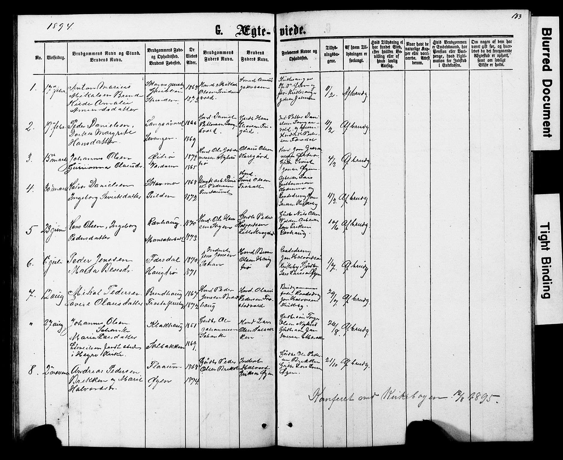 Ministerialprotokoller, klokkerbøker og fødselsregistre - Nord-Trøndelag, SAT/A-1458/706/L0049: Parish register (copy) no. 706C01, 1864-1895, p. 183