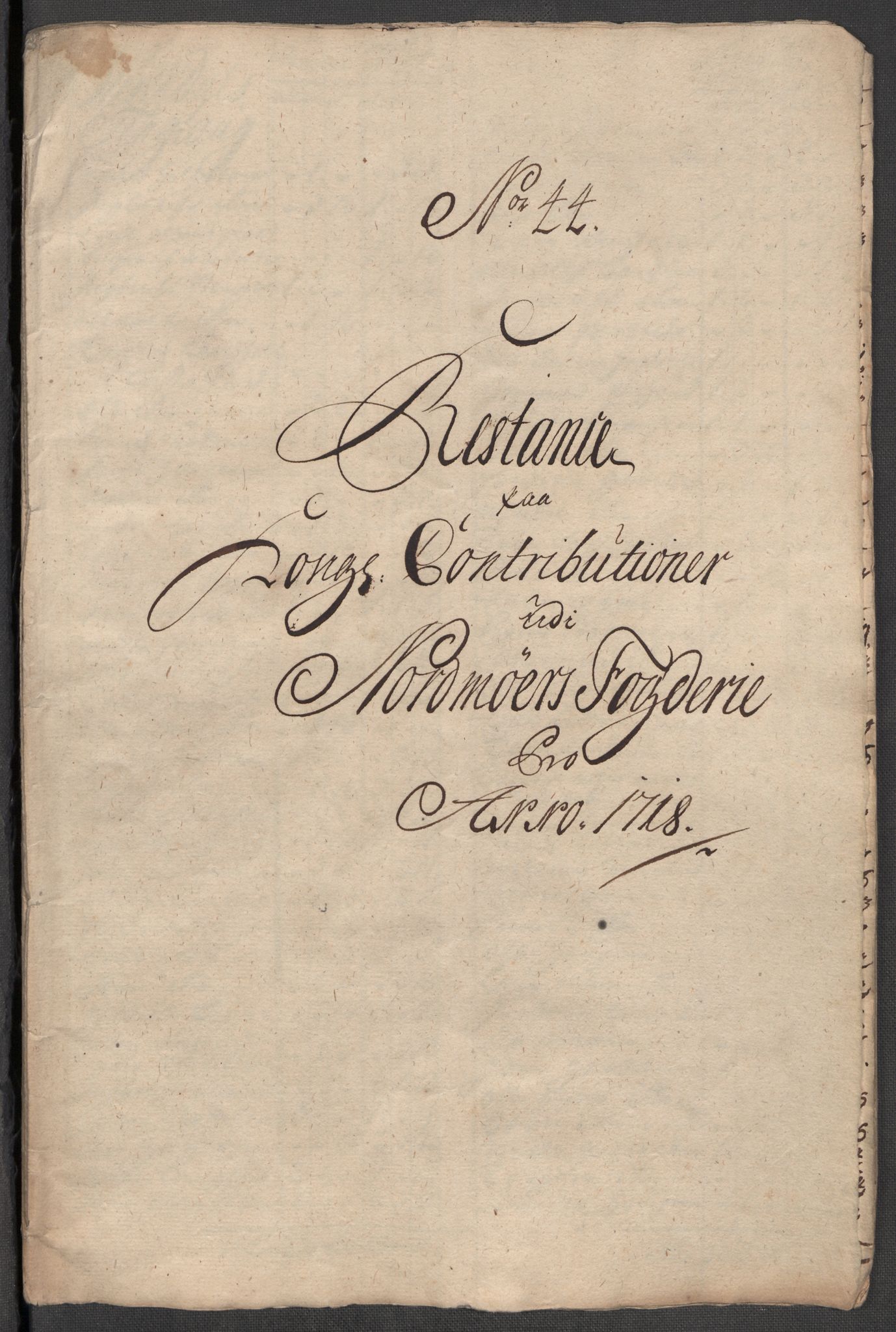 Rentekammeret inntil 1814, Reviderte regnskaper, Fogderegnskap, RA/EA-4092/R56/L3751: Fogderegnskap Nordmøre, 1718, p. 256