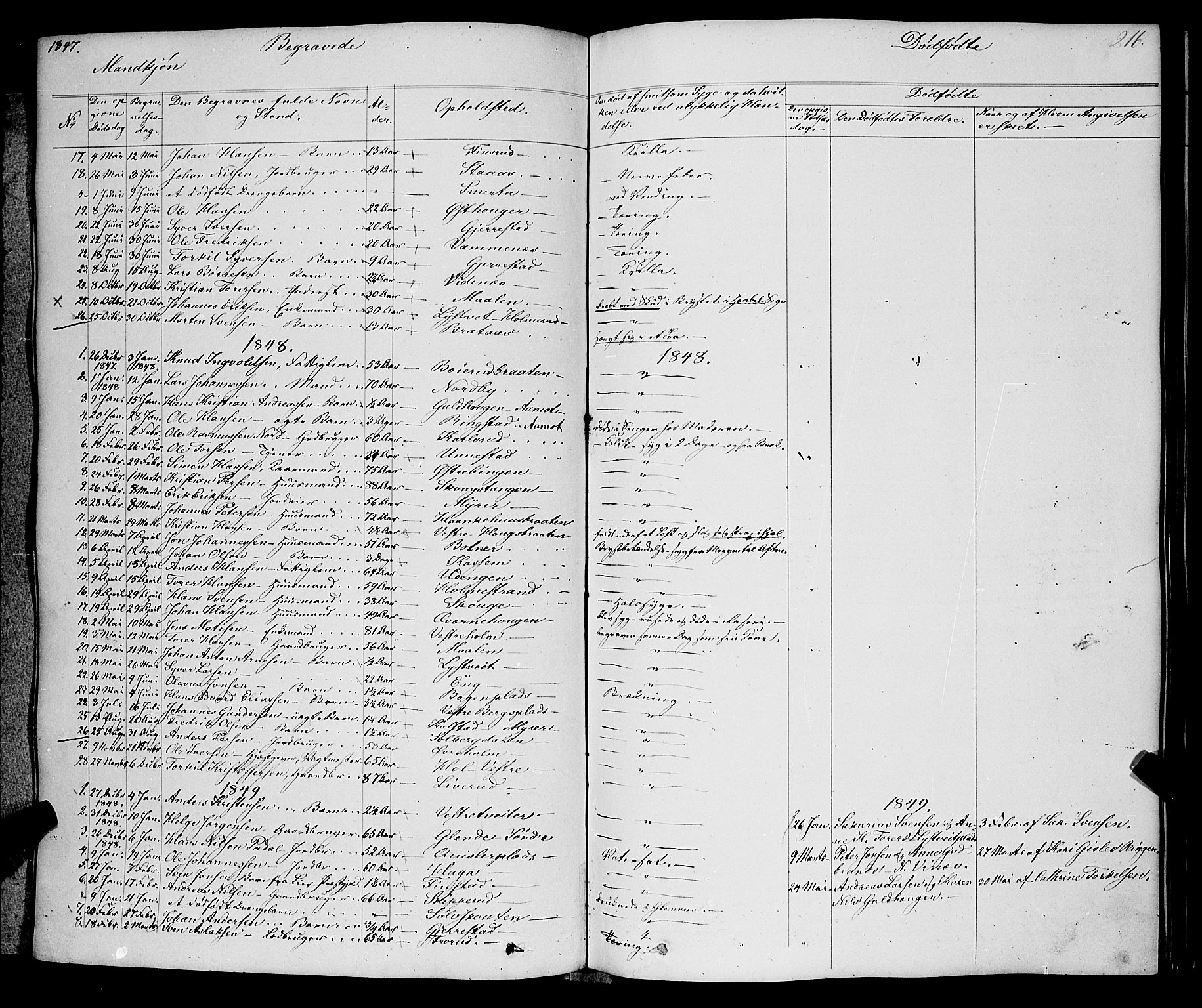 Skiptvet prestekontor Kirkebøker, AV/SAO-A-20009/F/Fa/L0006: Parish register (official) no. 6, 1839-1860, p. 216