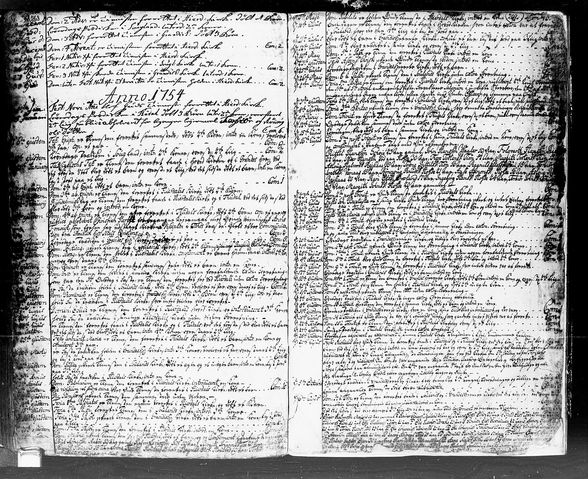 Hjartdal kirkebøker, SAKO/A-270/F/Fa/L0002: Parish register (official) no. I 2, 1716-1754, p. 268-269