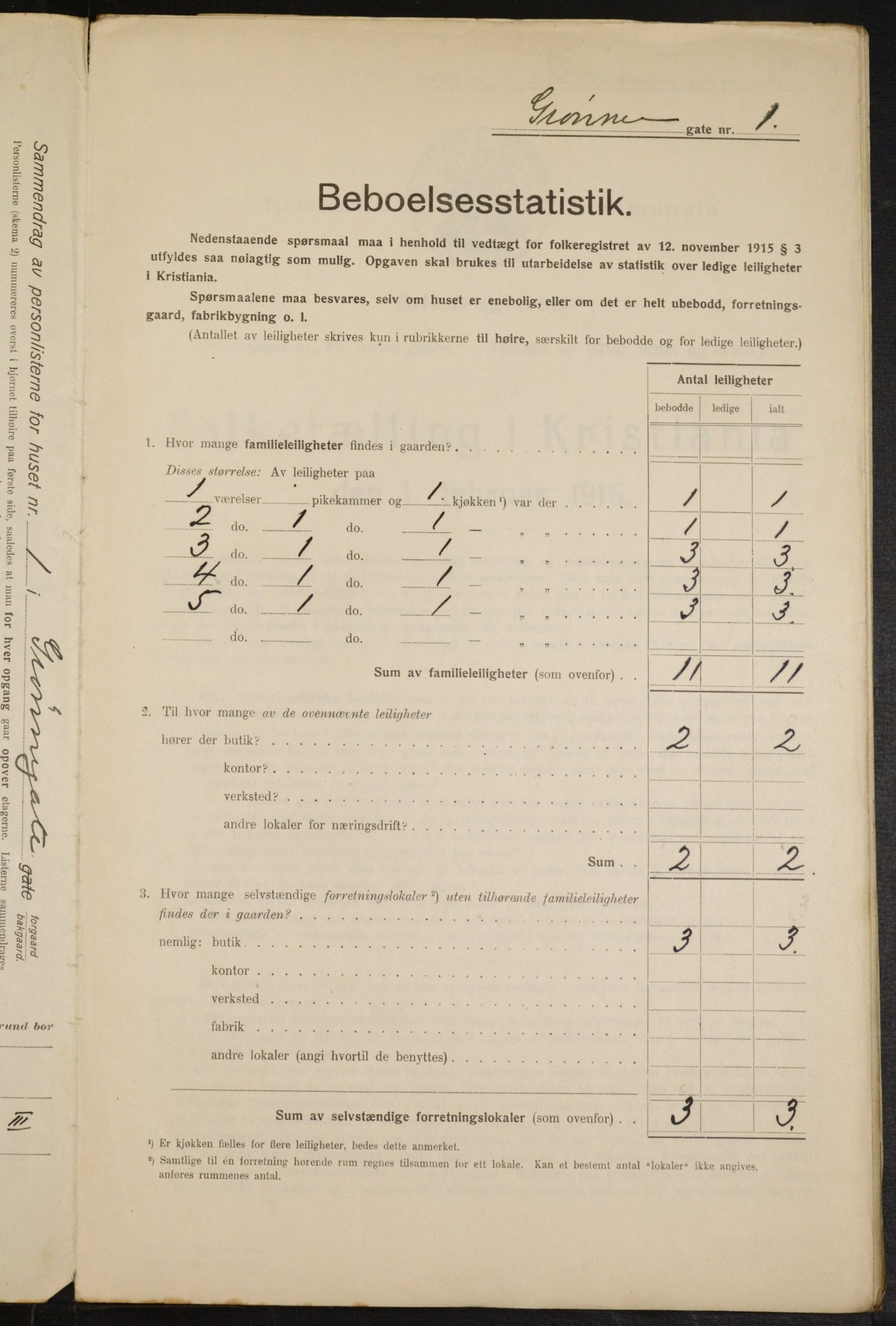 OBA, Municipal Census 1916 for Kristiania, 1916, p. 32801