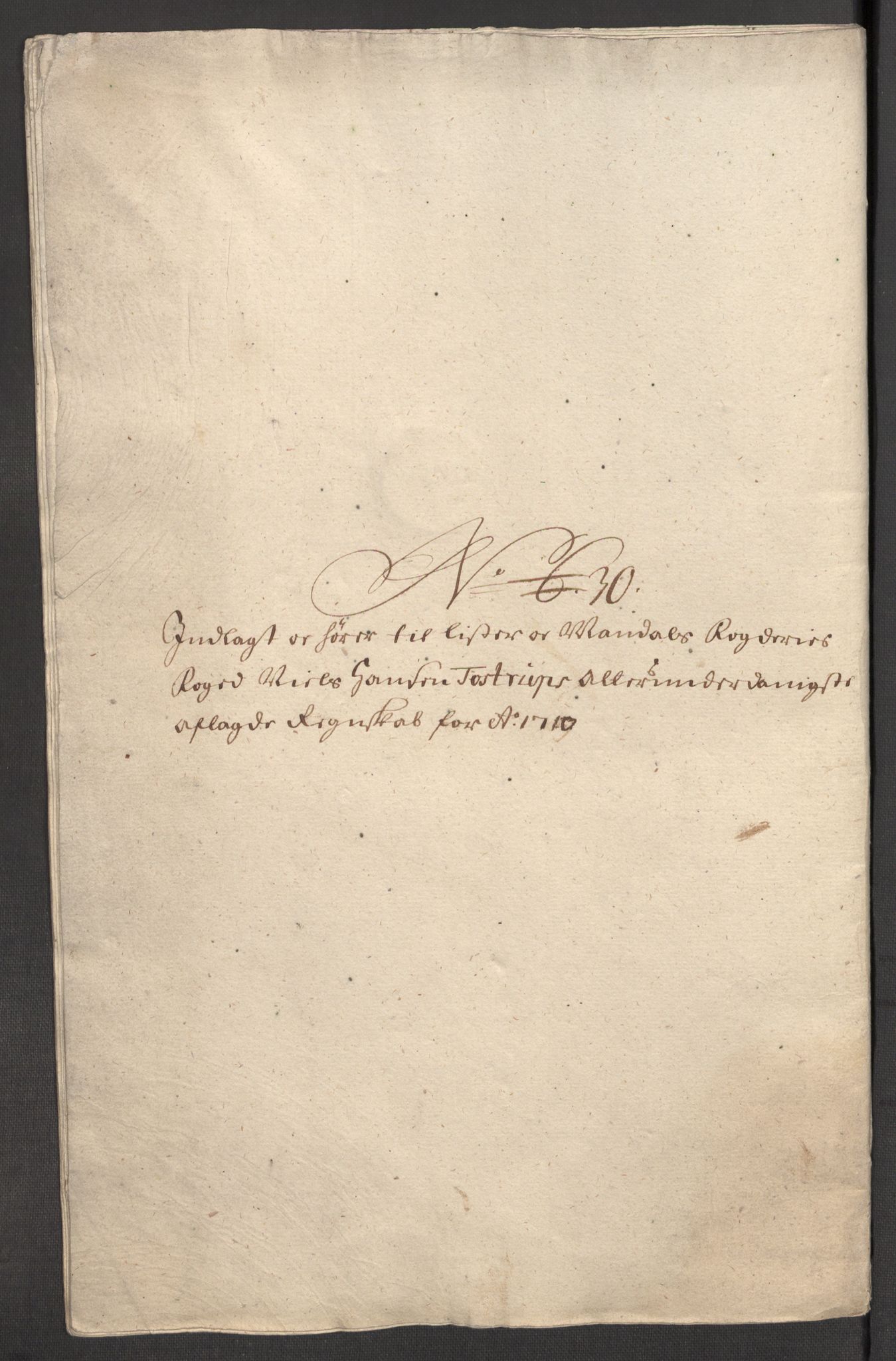 Rentekammeret inntil 1814, Reviderte regnskaper, Fogderegnskap, AV/RA-EA-4092/R43/L2553: Fogderegnskap Lista og Mandal, 1710, p. 135