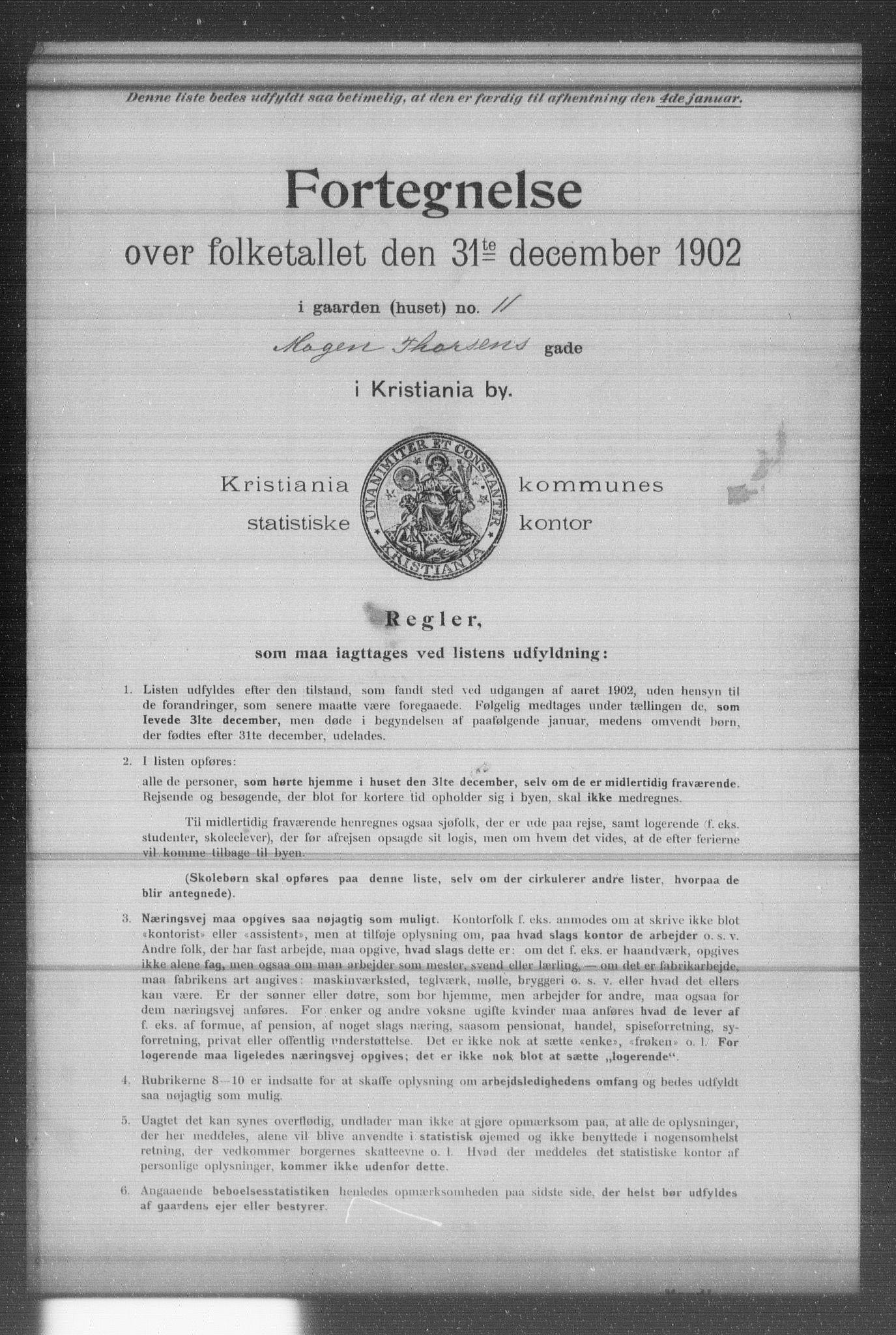 OBA, Municipal Census 1902 for Kristiania, 1902, p. 12476