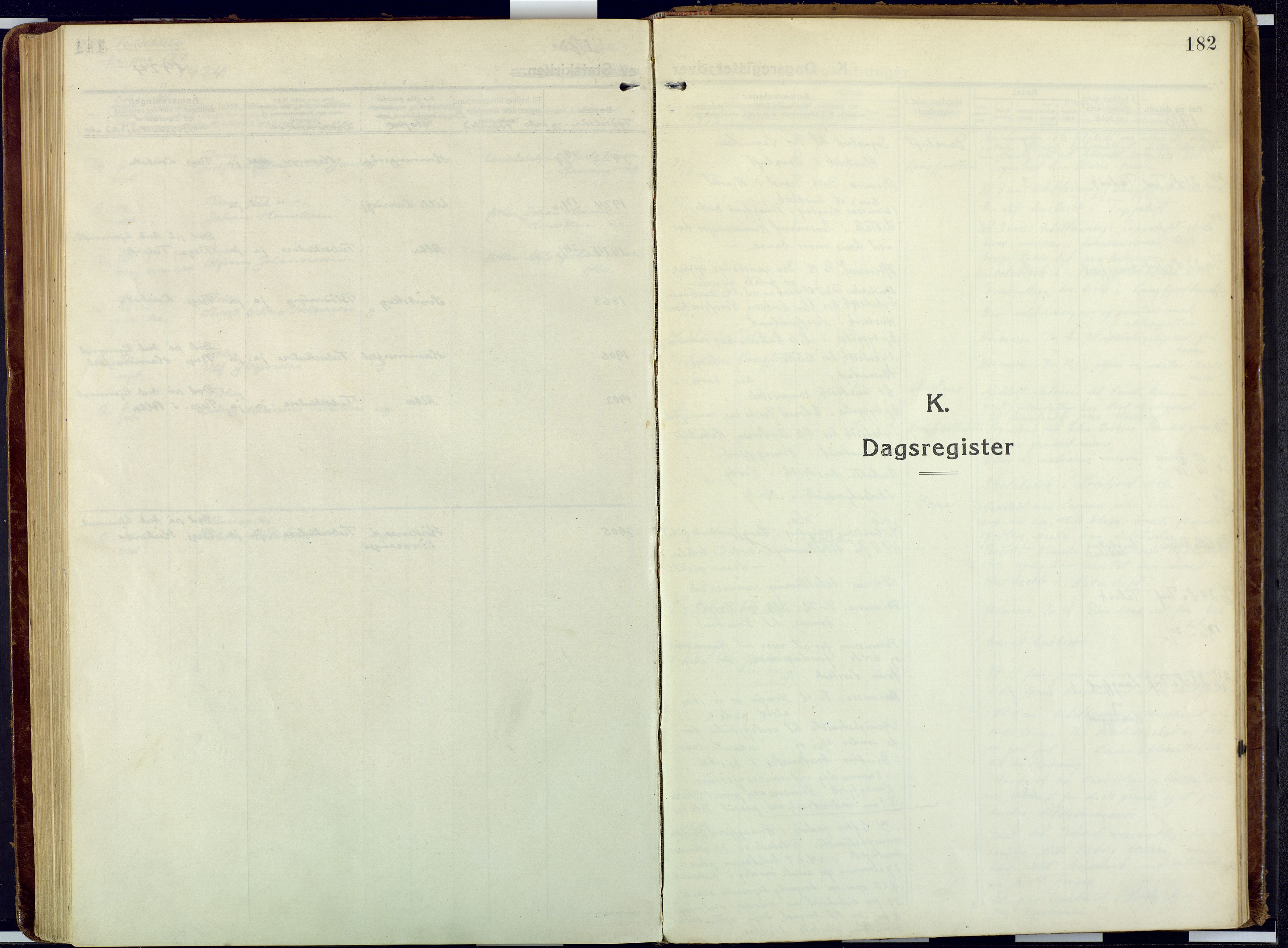 Talvik sokneprestkontor, SATØ/S-1337/H/Ha/L0018kirke: Parish register (official) no. 18, 1915-1924, p. 182