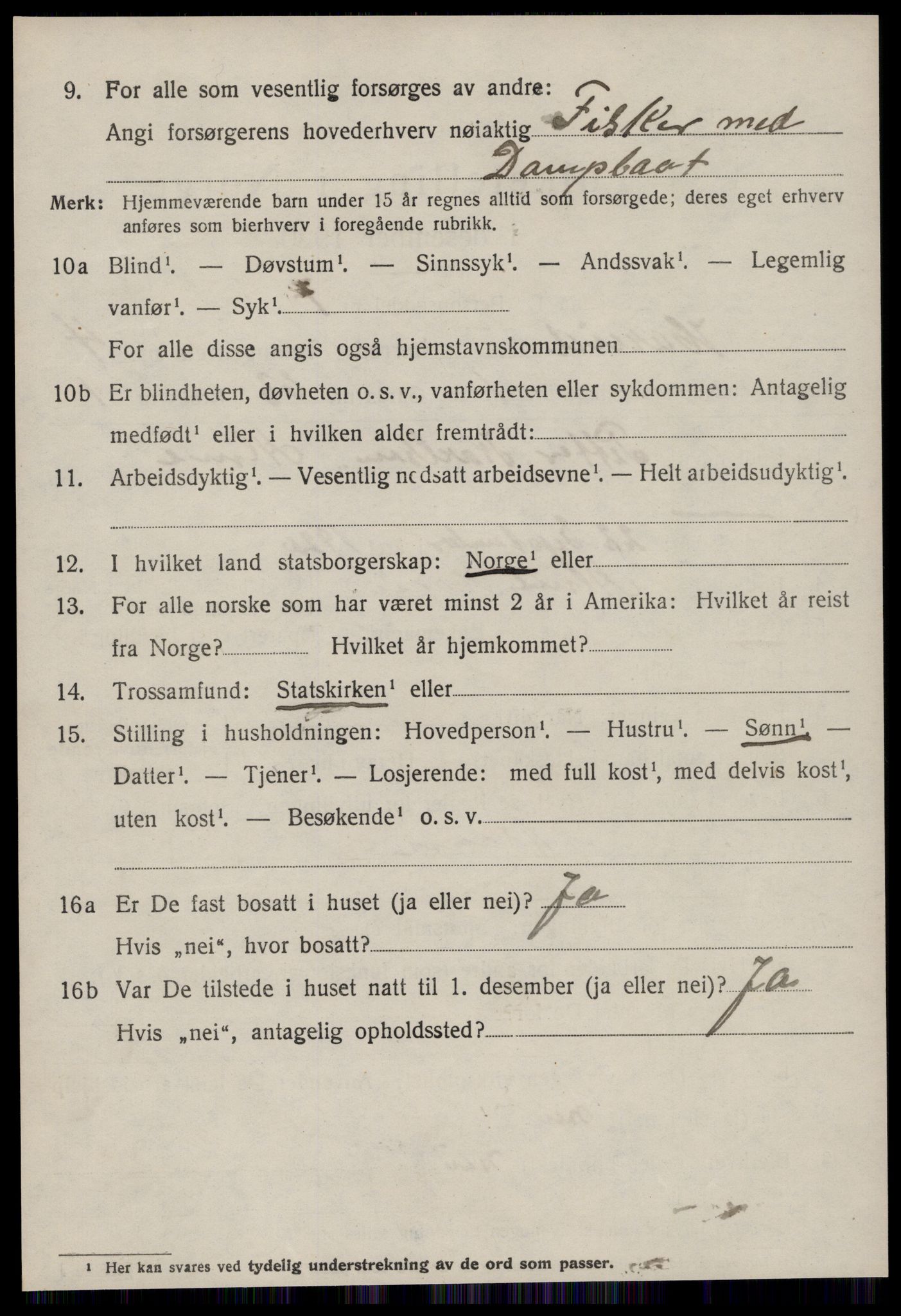 SAT, 1920 census for Hareid, 1920, p. 1700