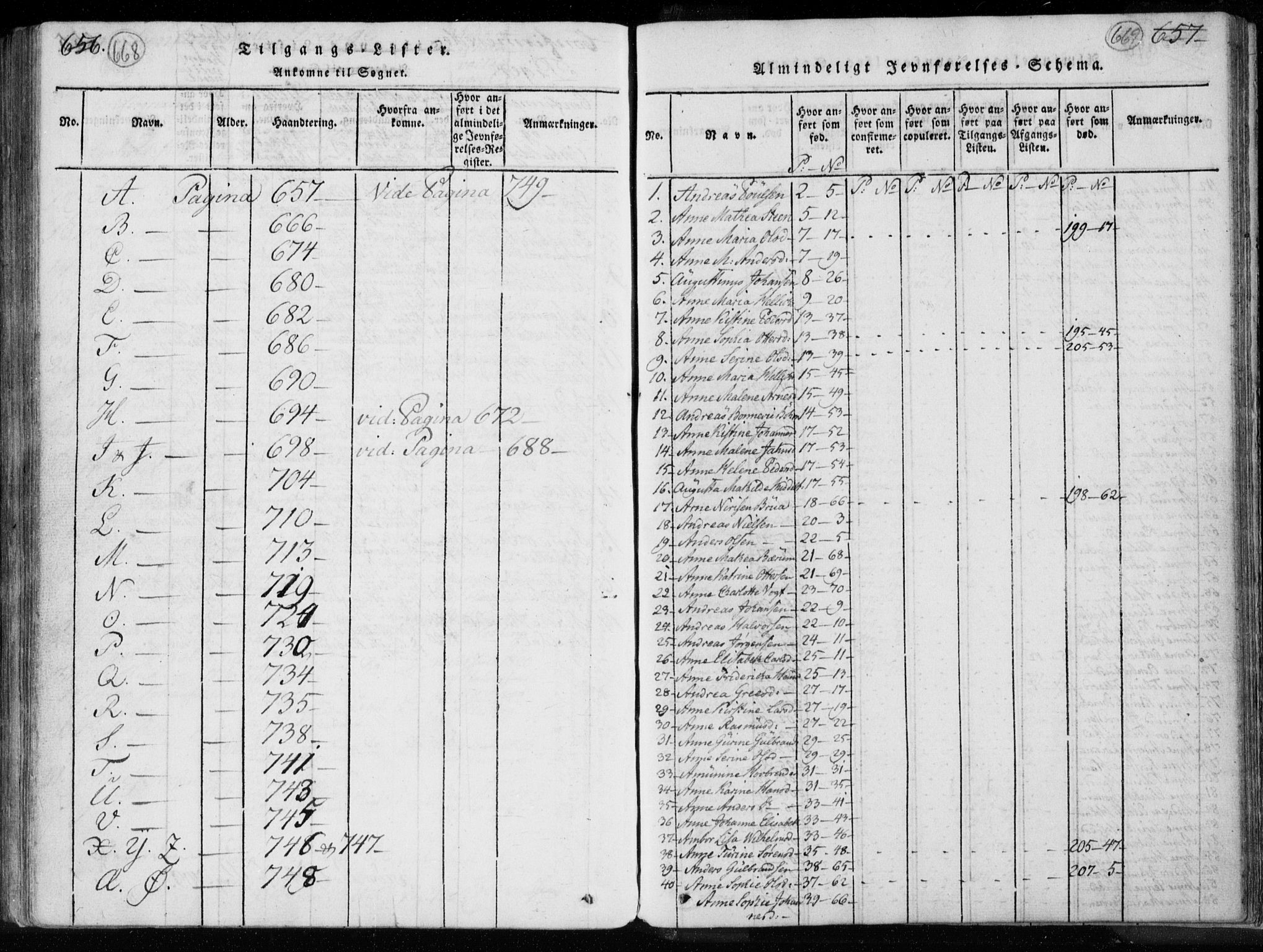 Kongsberg kirkebøker, SAKO/A-22/F/Fa/L0008: Parish register (official) no. I 8, 1816-1839, p. 668-669