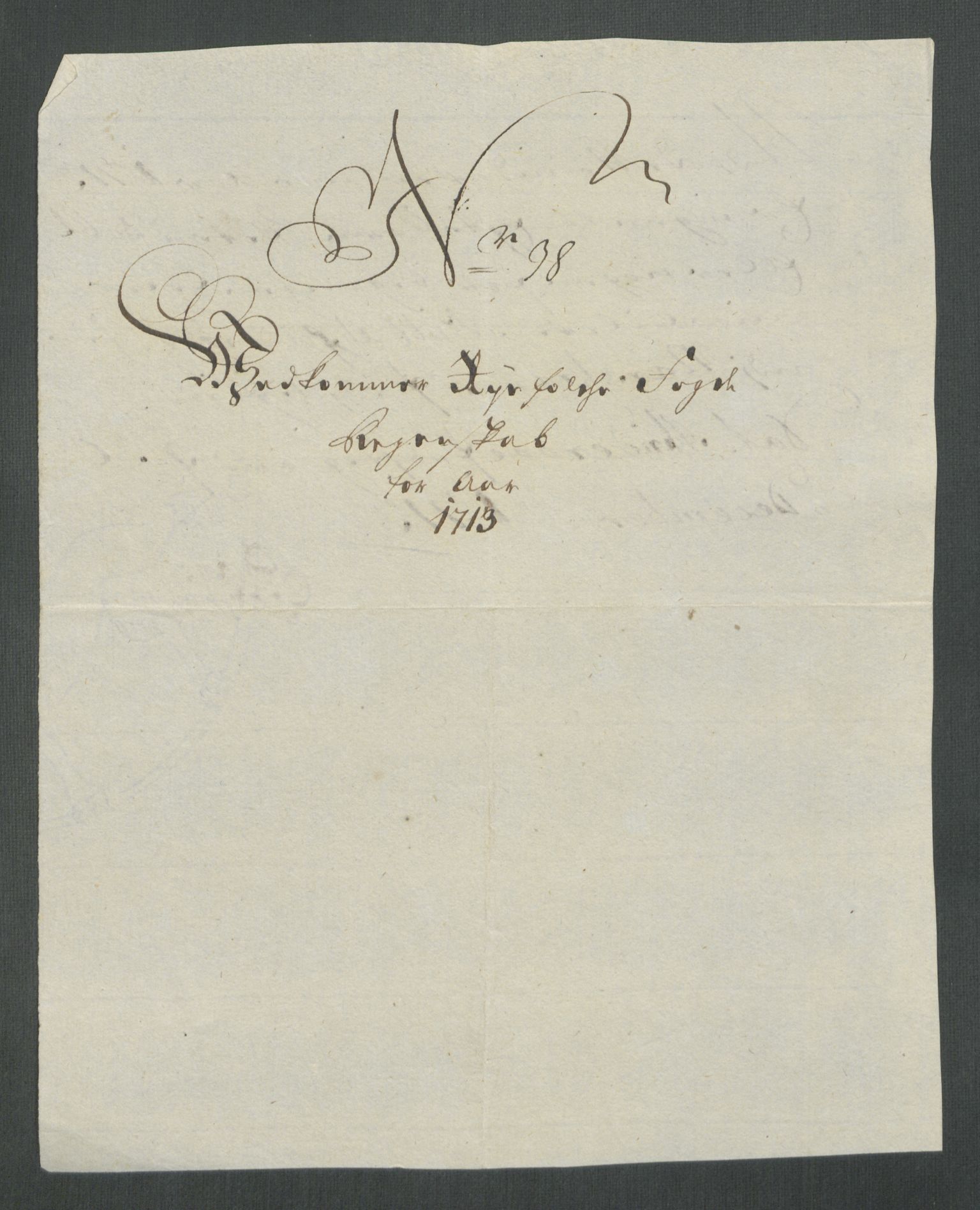 Rentekammeret inntil 1814, Reviderte regnskaper, Fogderegnskap, AV/RA-EA-4092/R47/L2866: Fogderegnskap Ryfylke, 1713, p. 272