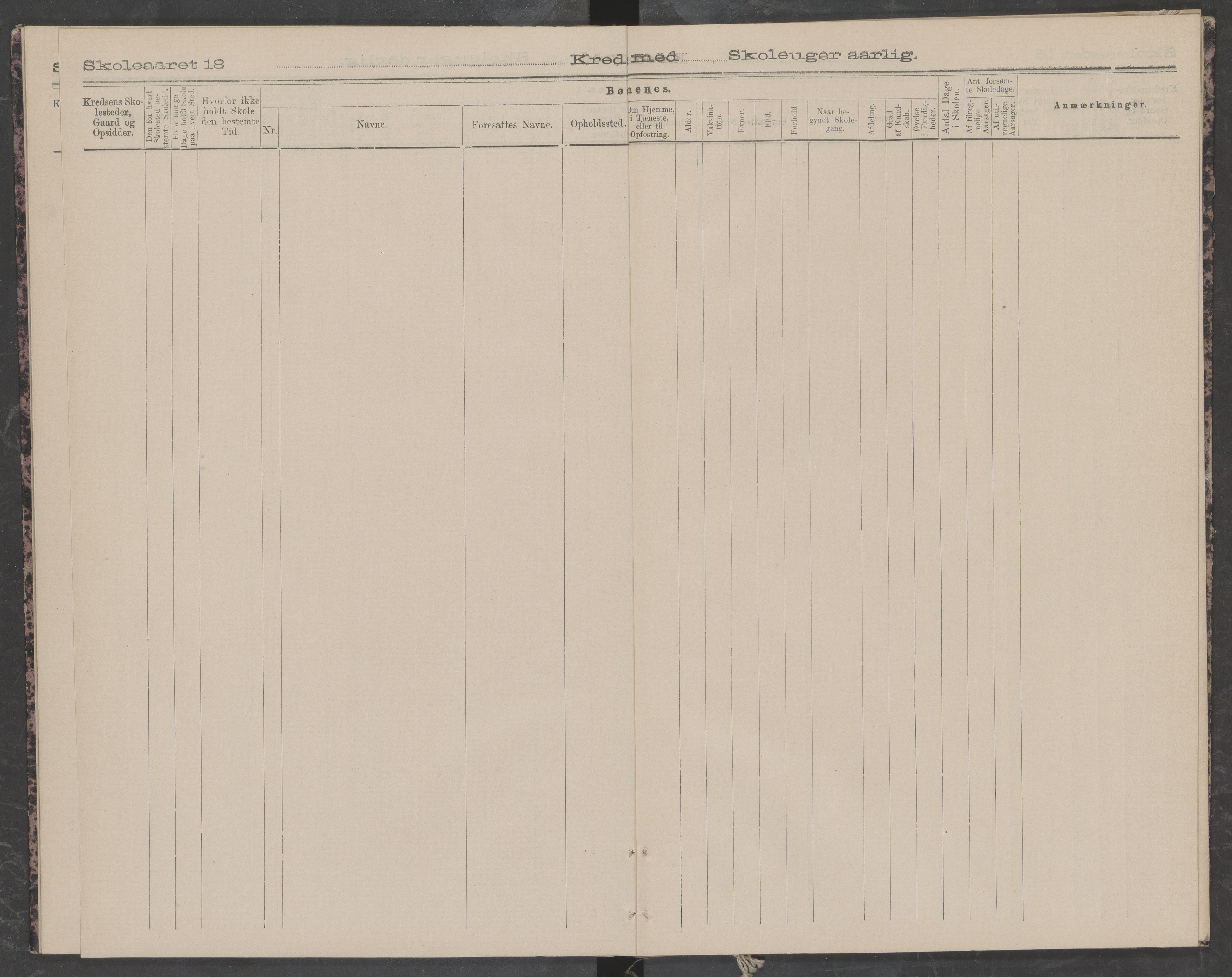 Beiarn kommune. Moldjord skolekrets, AIN/K-18390.510.14/442/L0003: Karakter/oversiktsprotokoll, 1891-1892