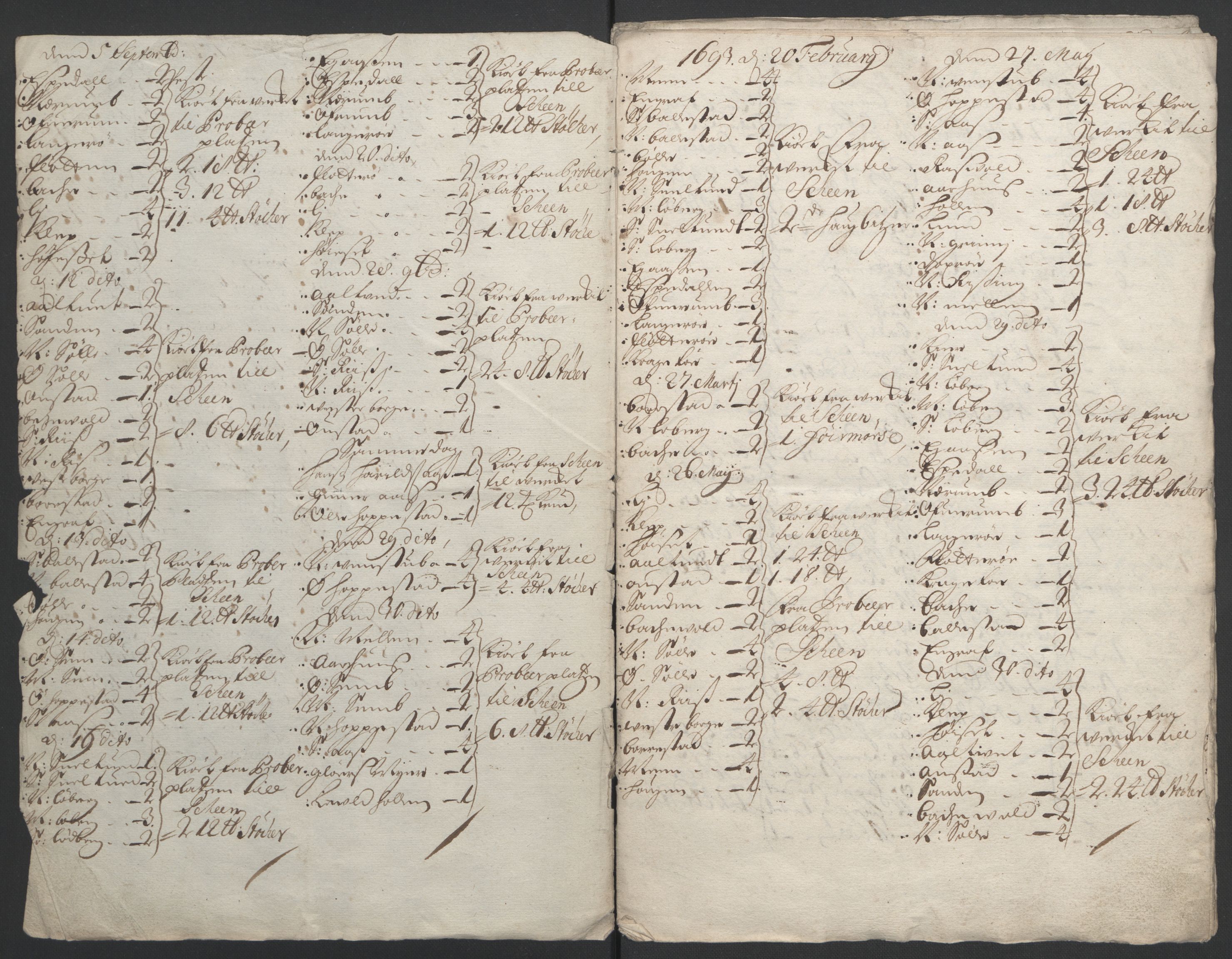 Rentekammeret inntil 1814, Reviderte regnskaper, Fogderegnskap, AV/RA-EA-4092/R36/L2093: Fogderegnskap Øvre og Nedre Telemark og Bamble, 1695, p. 549