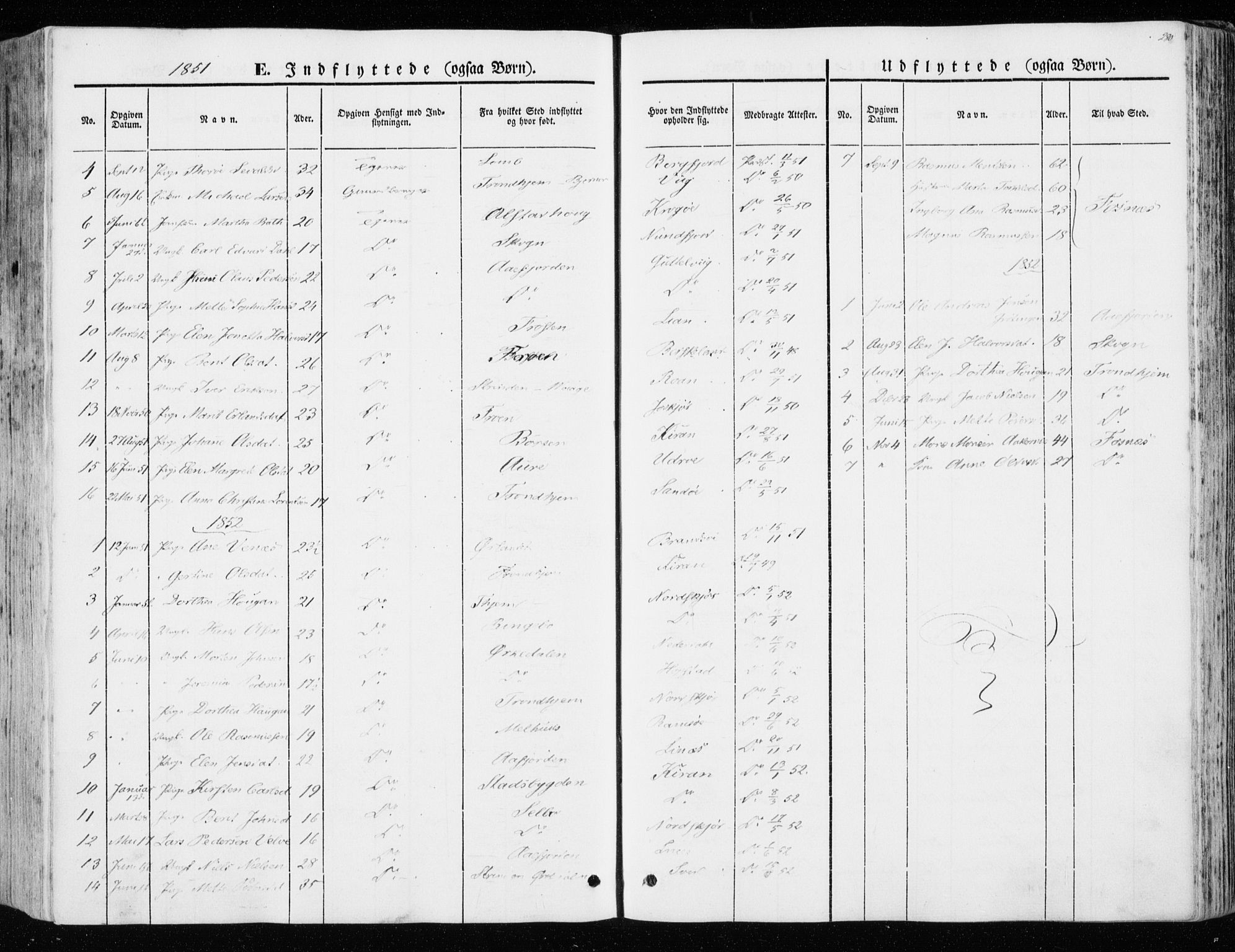 Ministerialprotokoller, klokkerbøker og fødselsregistre - Sør-Trøndelag, SAT/A-1456/657/L0704: Parish register (official) no. 657A05, 1846-1857, p. 280