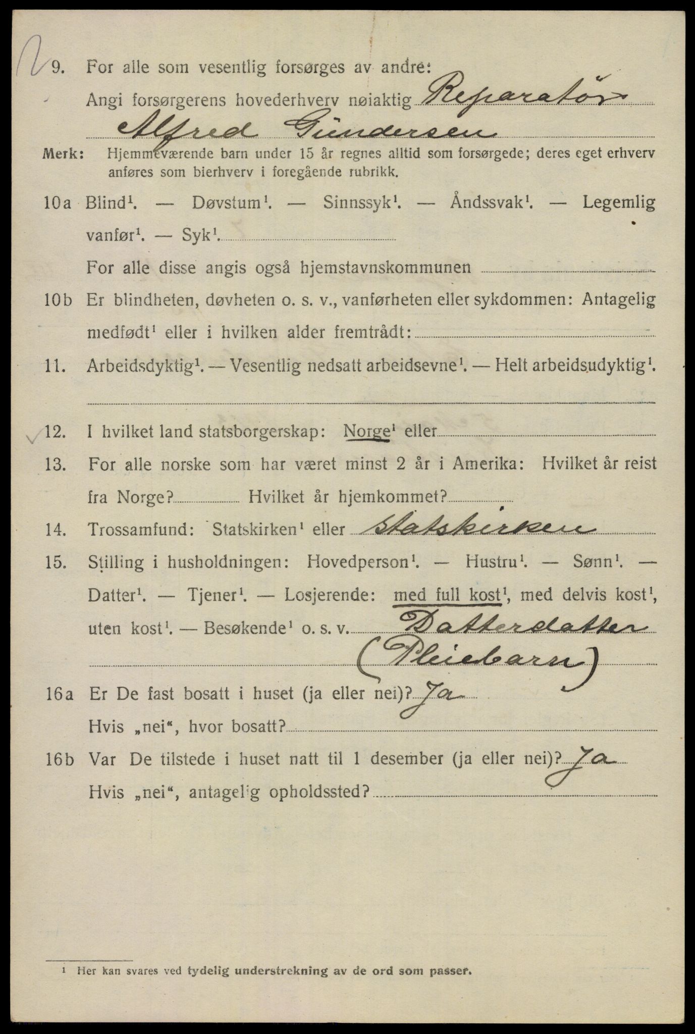 SAO, 1920 census for Kristiania, 1920, p. 163200