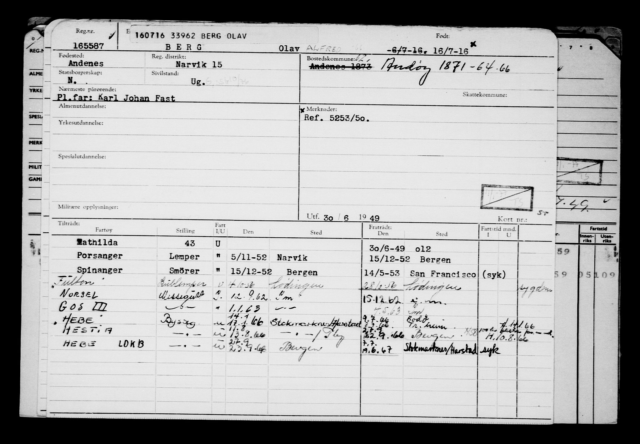 Direktoratet for sjømenn, AV/RA-S-3545/G/Gb/L0141: Hovedkort, 1916, p. 20
