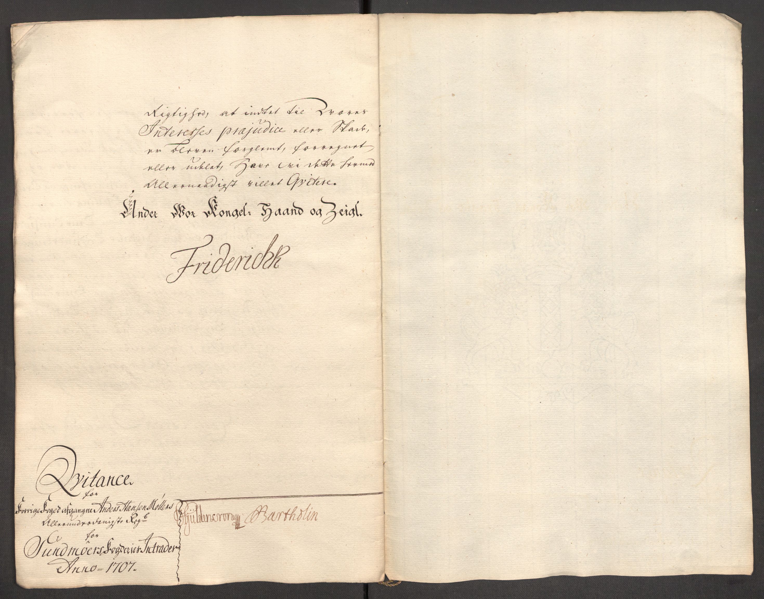 Rentekammeret inntil 1814, Reviderte regnskaper, Fogderegnskap, RA/EA-4092/R54/L3561: Fogderegnskap Sunnmøre, 1706-1707, p. 191