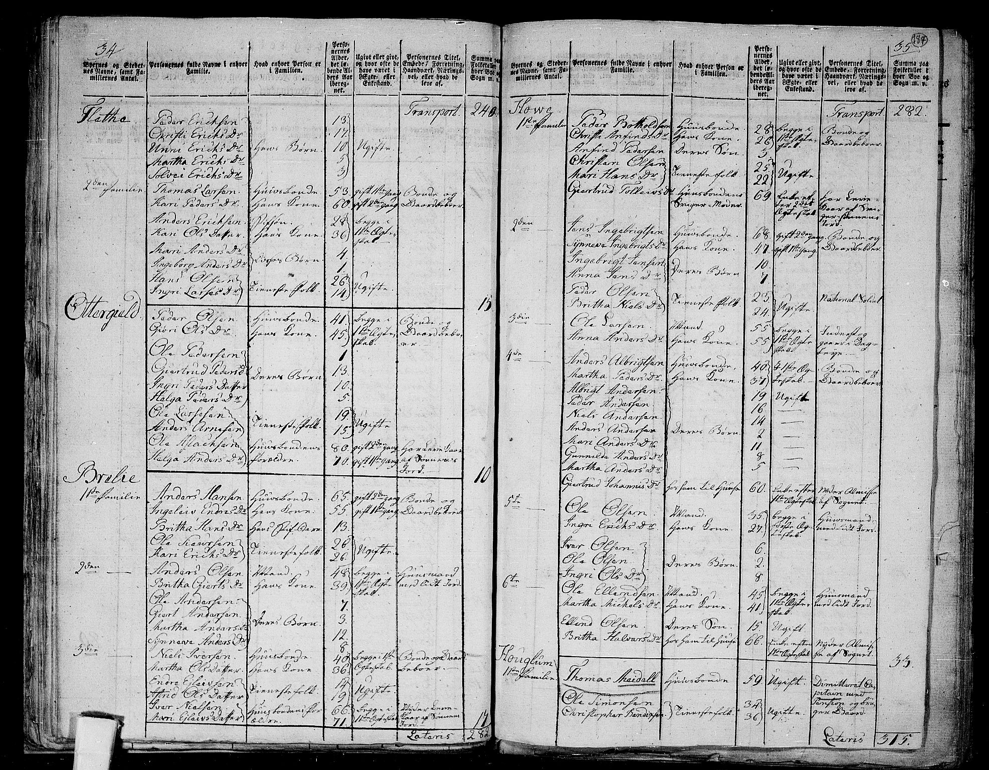 RA, 1801 census for 1419P Leikanger, 1801, p. 183b-184a