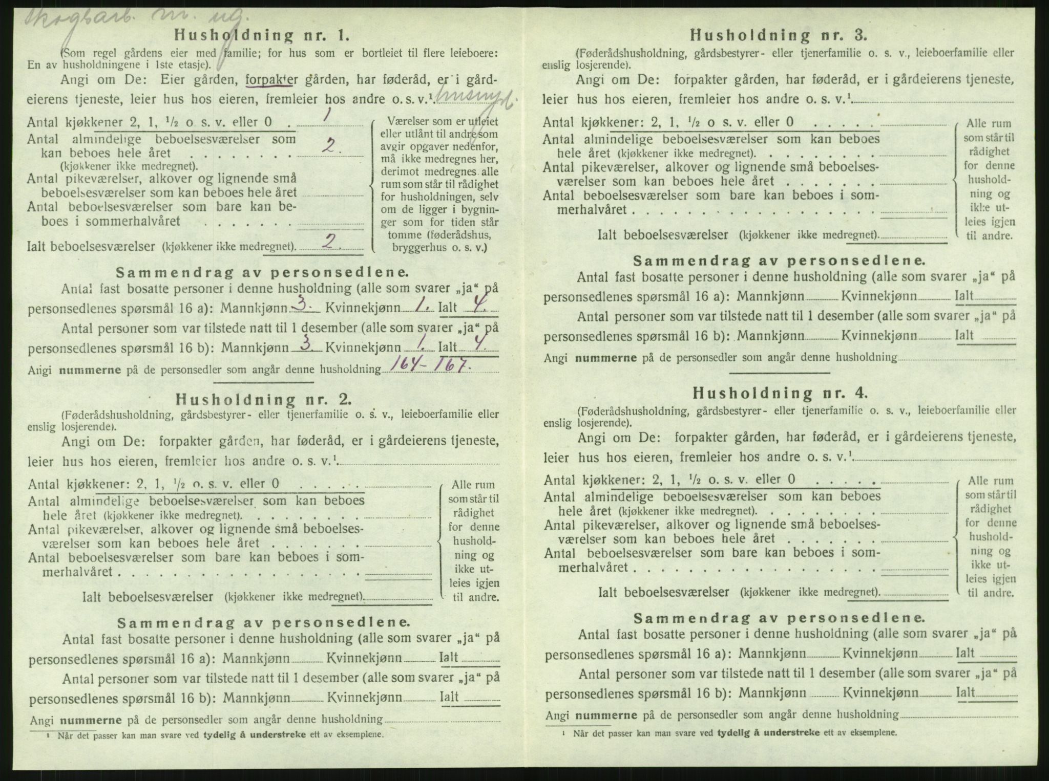 SAT, 1920 census for Foldereid, 1920, p. 367