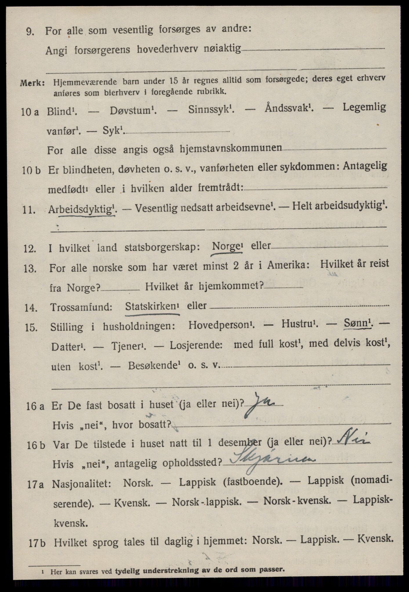 SAT, 1920 census for Nord-Frøya, 1920, p. 4554