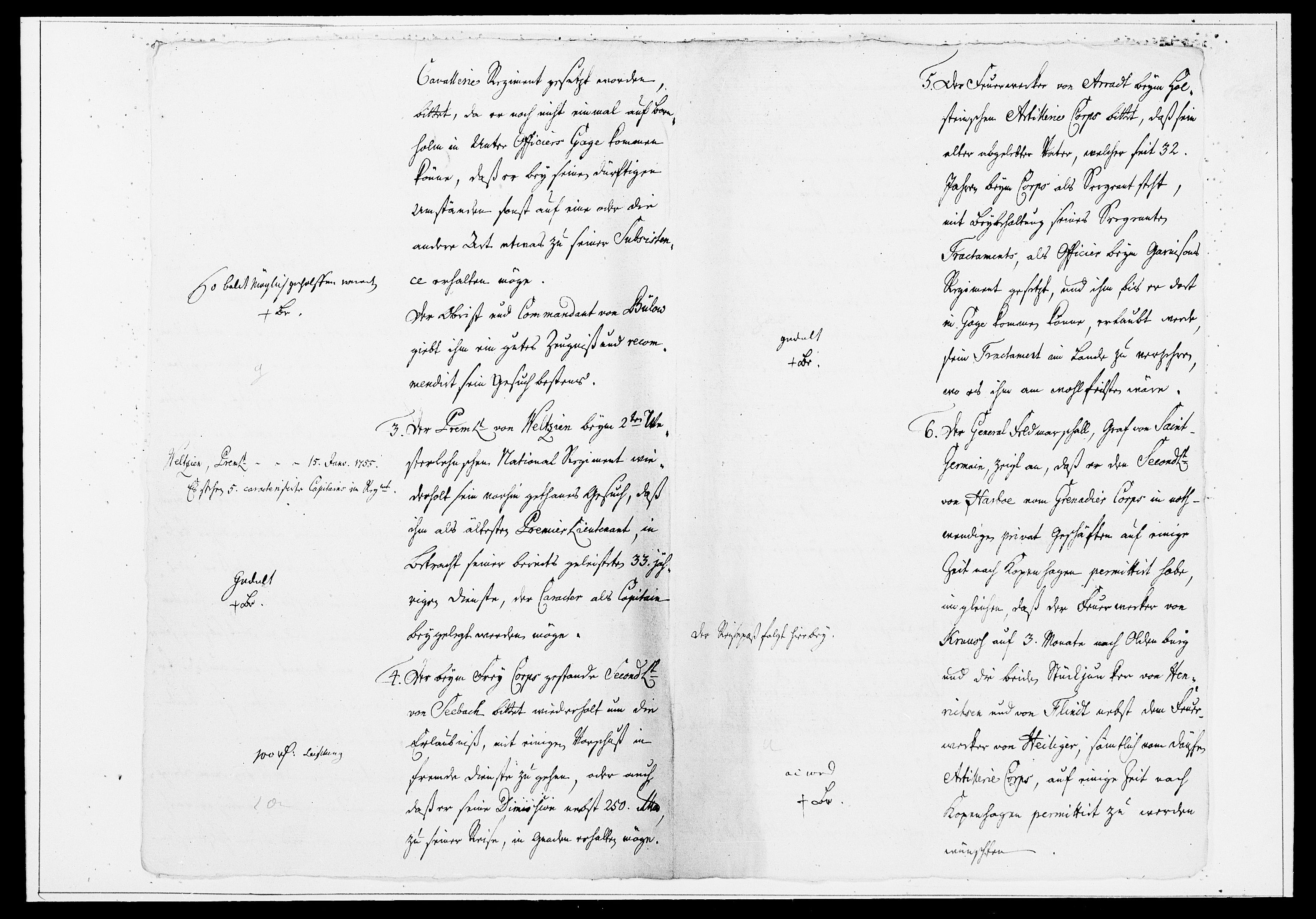 Krigskollegiet, Krigskancelliet, DRA/A-0006/-/1386-1405: Refererede sager, 1762, p. 842