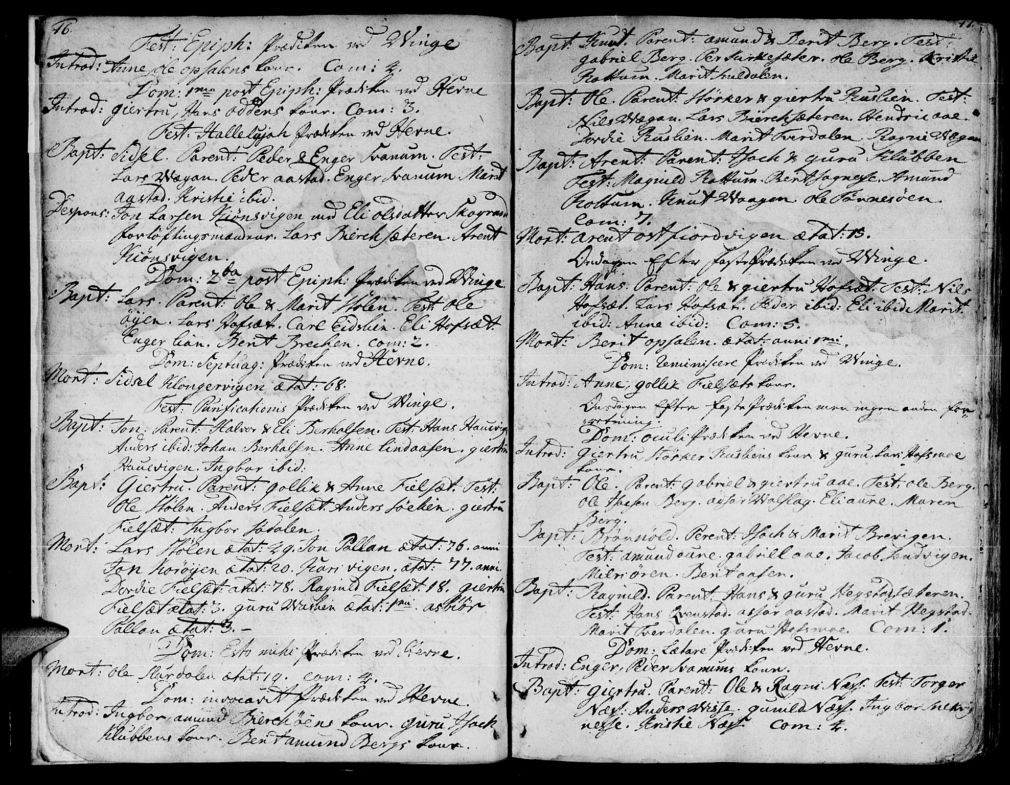 Ministerialprotokoller, klokkerbøker og fødselsregistre - Sør-Trøndelag, SAT/A-1456/630/L0489: Parish register (official) no. 630A02, 1757-1794, p. 16-17
