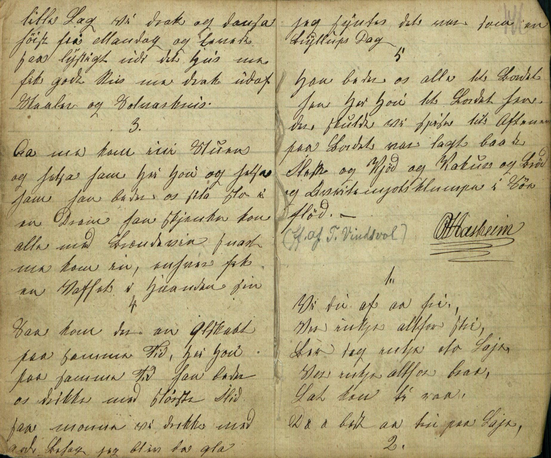 Rikard Berge, TEMU/TGM-A-1003/F/L0005/0018: 160-200 / 177 Handskriven visebok. Tilhører Aasheim af Sigjords Præstegjeld, 1870. Vise, 1870, p. 140-141