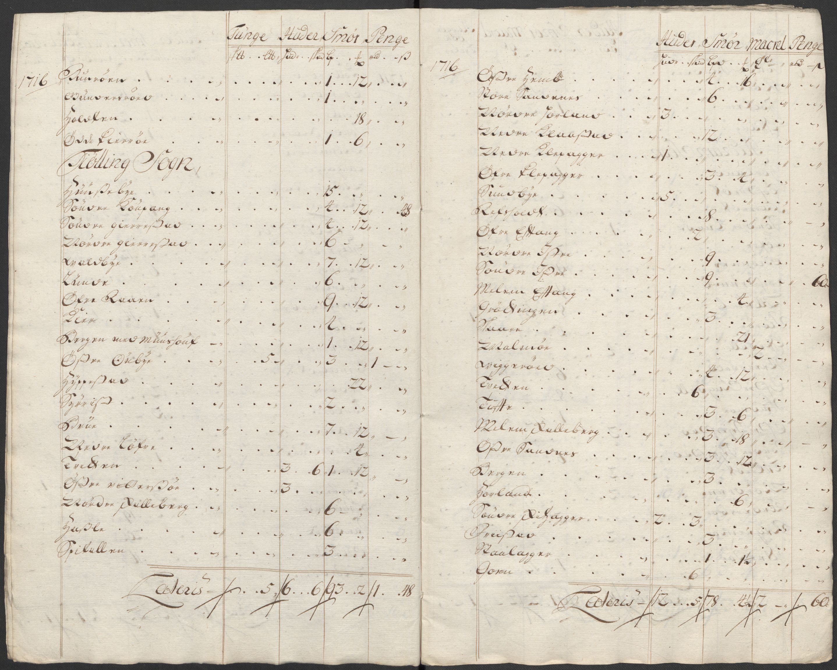 Rentekammeret inntil 1814, Reviderte regnskaper, Fogderegnskap, RA/EA-4092/R33/L1987: Fogderegnskap Larvik grevskap, 1716-1717, p. 252