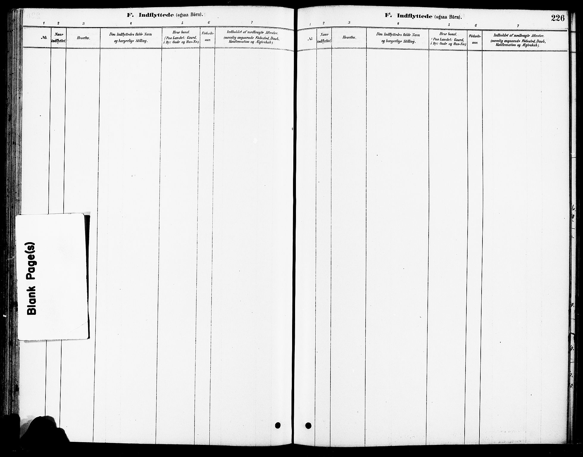 Fet prestekontor Kirkebøker, AV/SAO-A-10370a/F/Fa/L0014: Parish register (official) no. I 14, 1878-1891, p. 226