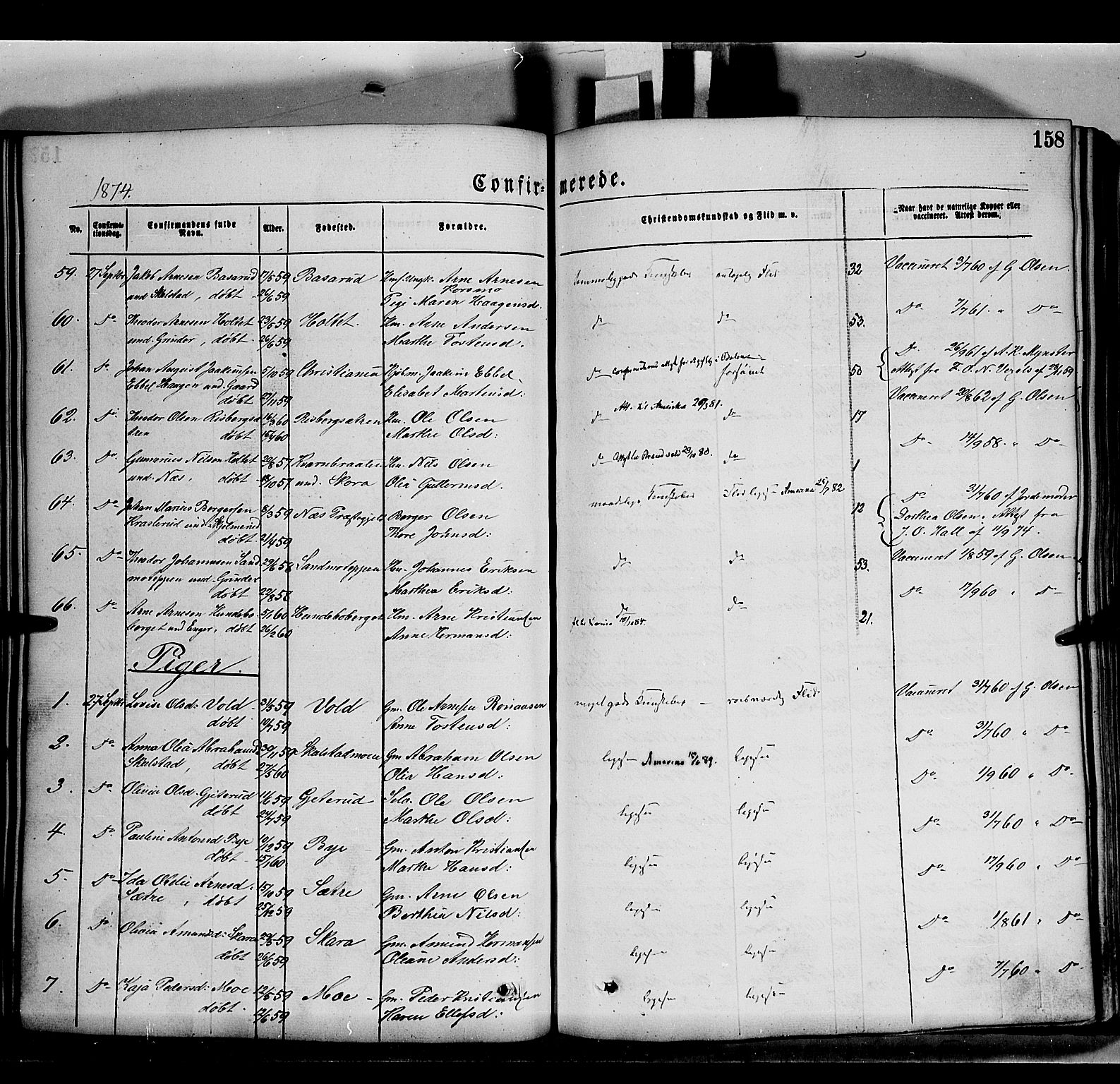 Grue prestekontor, AV/SAH-PREST-036/H/Ha/Haa/L0011: Parish register (official) no. 11, 1873-1880, p. 158