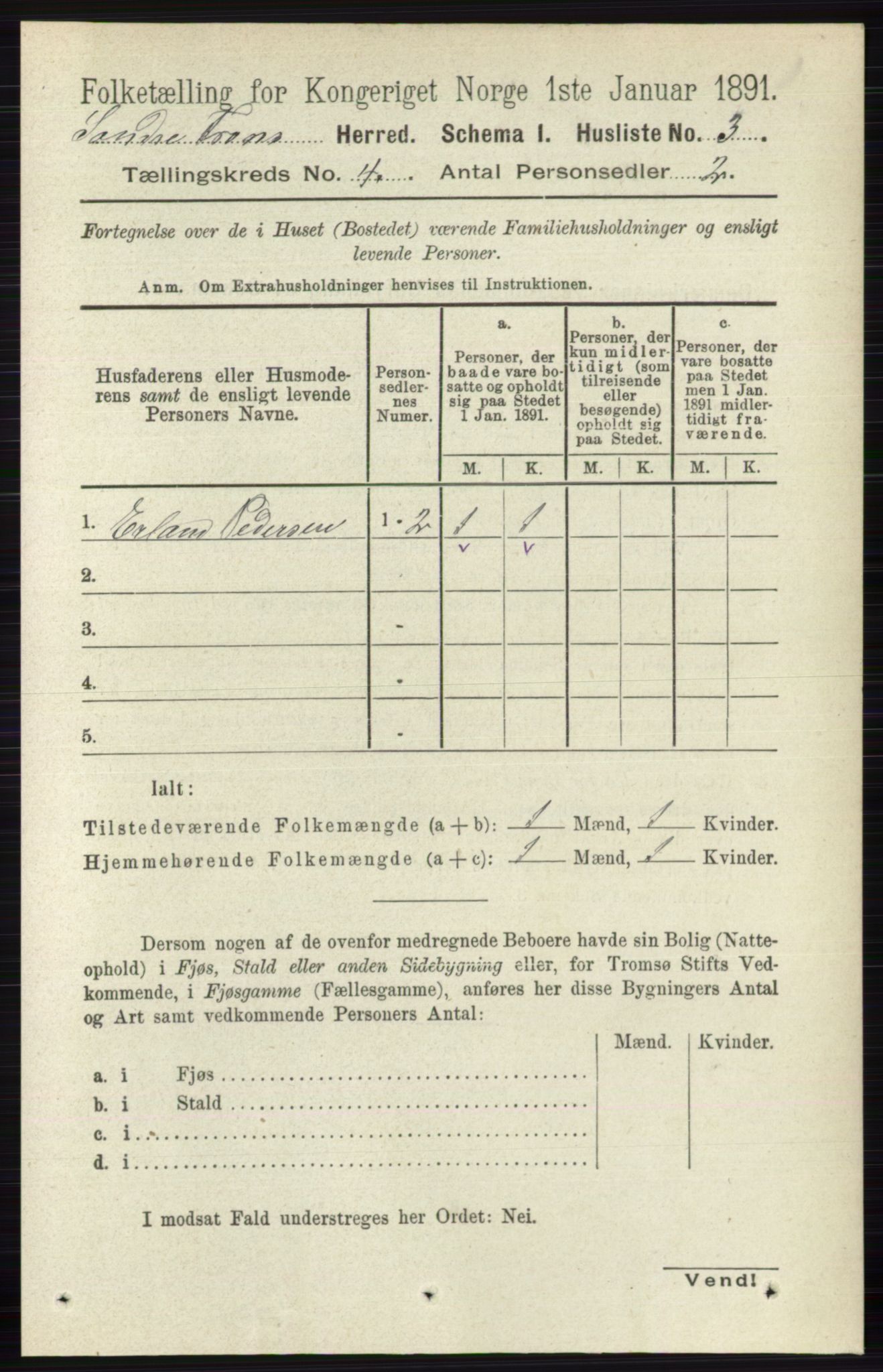 RA, 1891 census for 0519 Sør-Fron, 1891, p. 1314