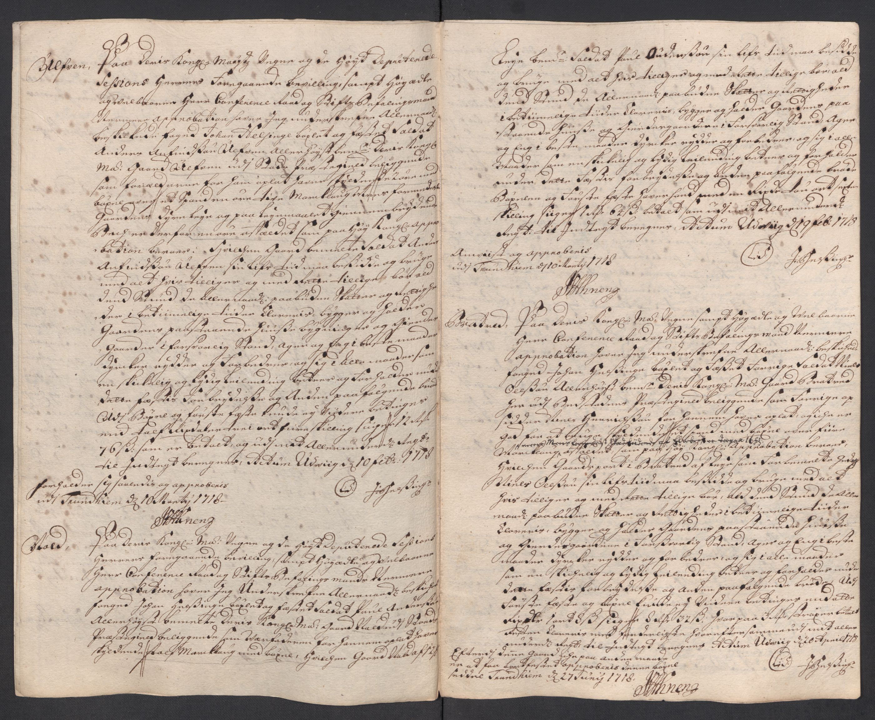 Rentekammeret inntil 1814, Reviderte regnskaper, Fogderegnskap, RA/EA-4092/R63/L4326: Fogderegnskap Inderøy, 1718, p. 211