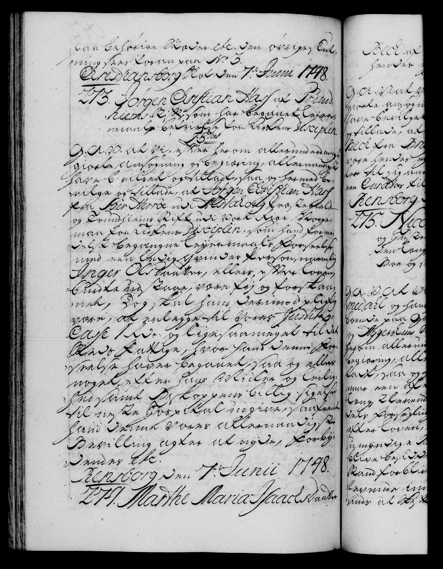 Danske Kanselli 1572-1799, AV/RA-EA-3023/F/Fc/Fca/Fcaa/L0035: Norske registre, 1746-1748, p. 692b