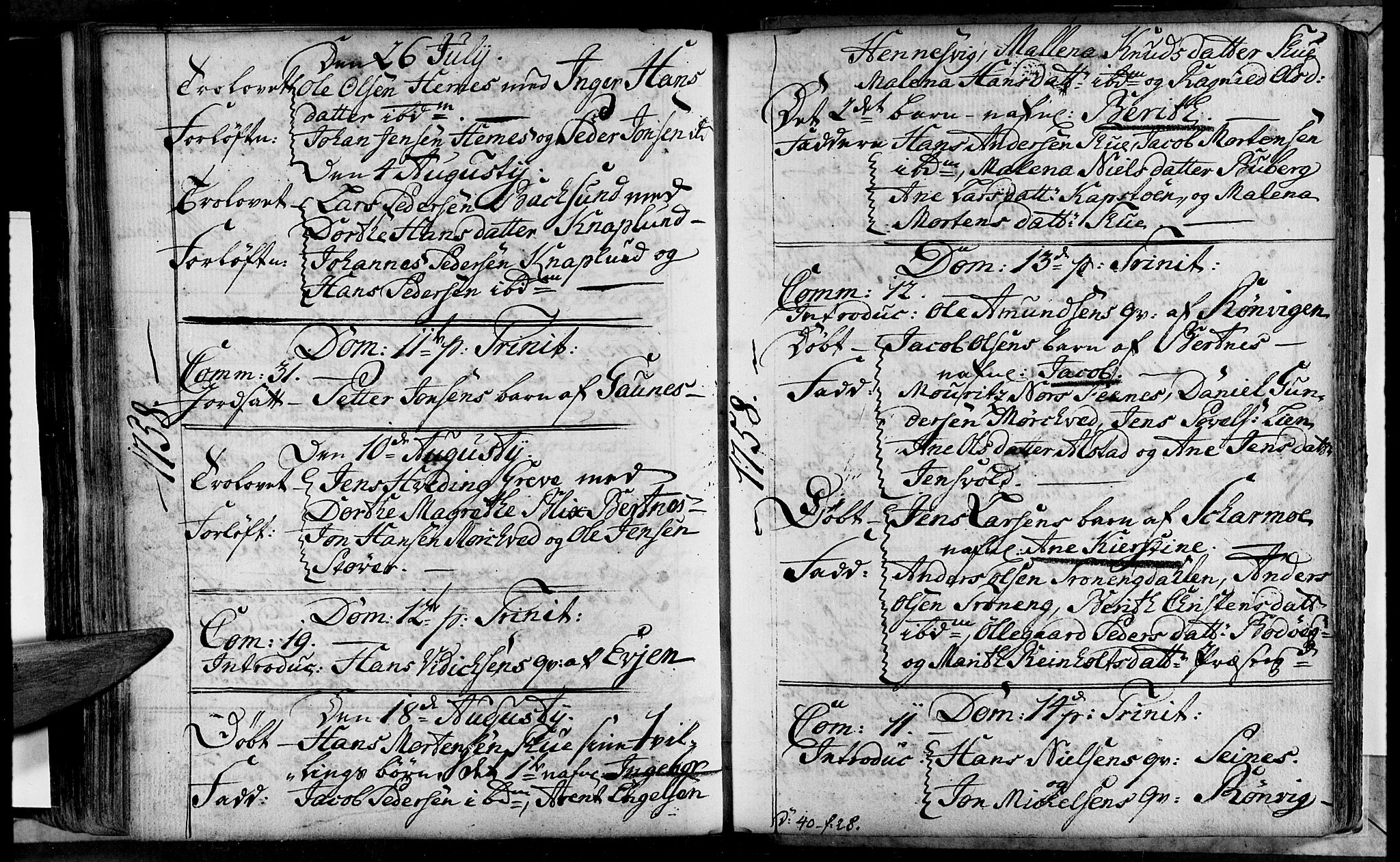 Ministerialprotokoller, klokkerbøker og fødselsregistre - Nordland, AV/SAT-A-1459/801/L0002: Parish register (official) no. 801A02, 1744-1761