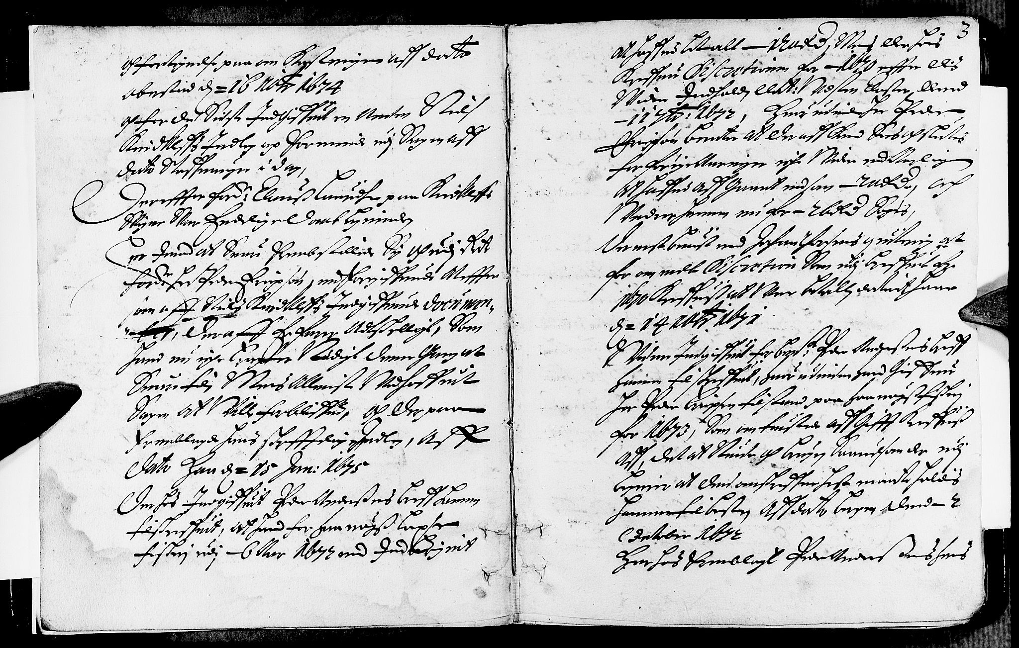 Jæren og Dalane sorenskriveri, AV/SAST-A-100306/3/30/30BA/L0032: TINGBOK, 1675, p. 2b-3a