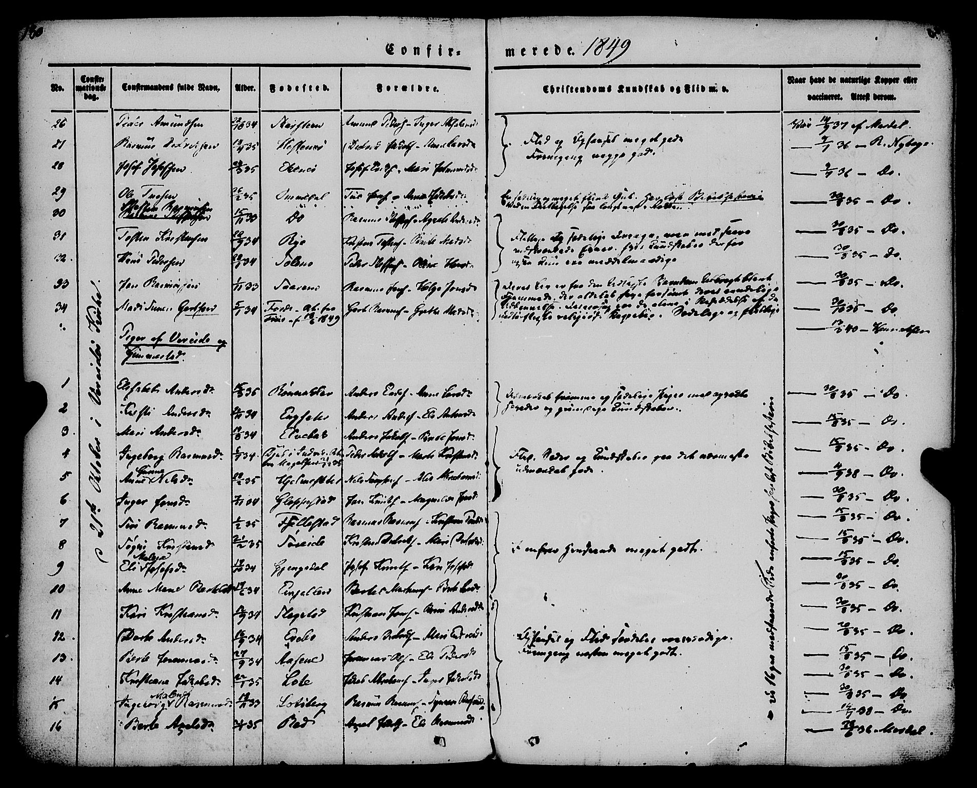 Gloppen sokneprestembete, AV/SAB-A-80101/H/Haa/Haaa/L0008: Parish register (official) no. A 8, 1837-1855, p. 180