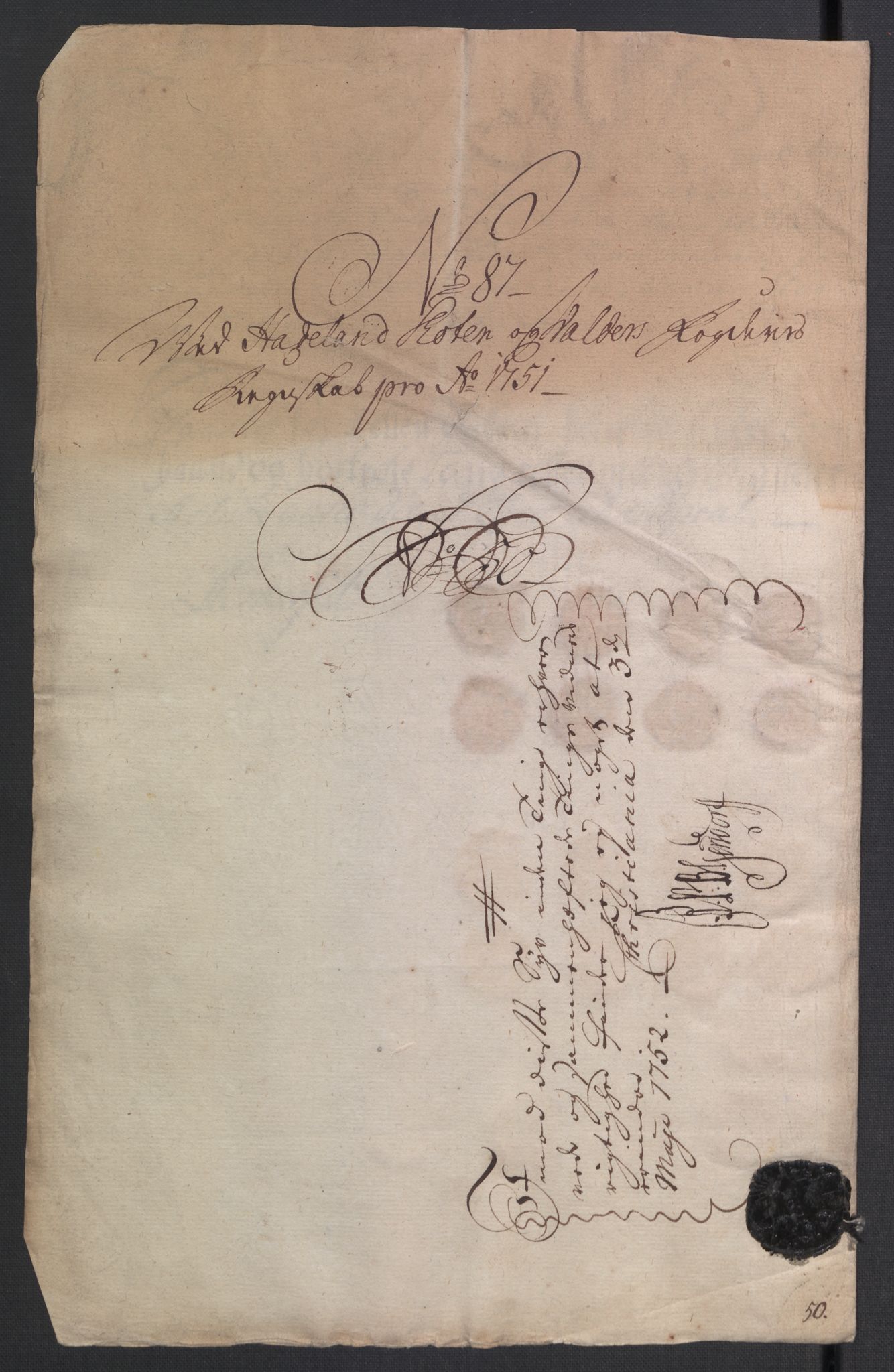 Rentekammeret inntil 1814, Reviderte regnskaper, Fogderegnskap, AV/RA-EA-4092/R18/L1348: Fogderegnskap Hadeland, Toten og Valdres, 1750-1751, p. 632