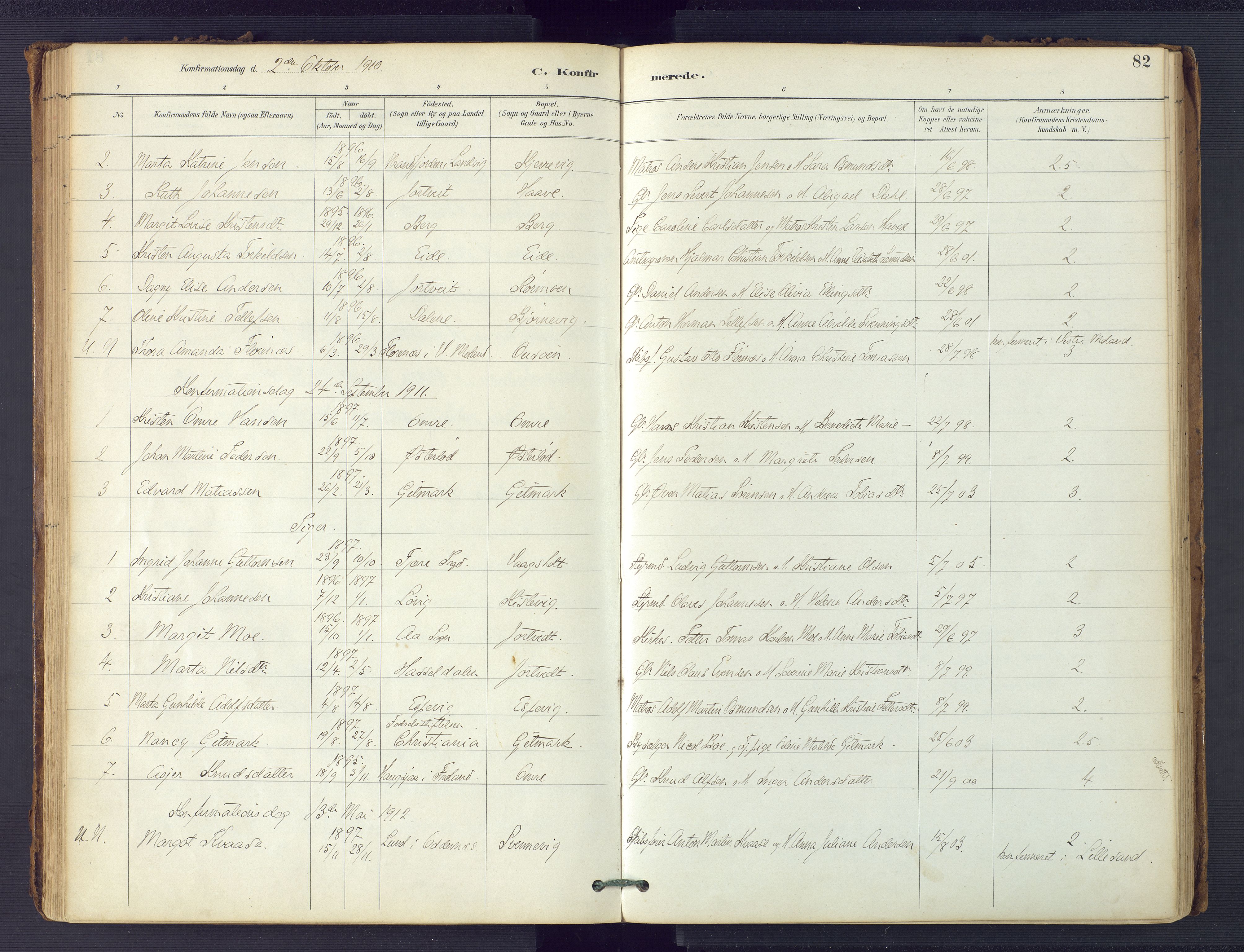 Hommedal sokneprestkontor, SAK/1111-0023/F/Fa/Faa/L0003: Parish register (official) no. A 3, 1885-1916, p. 82