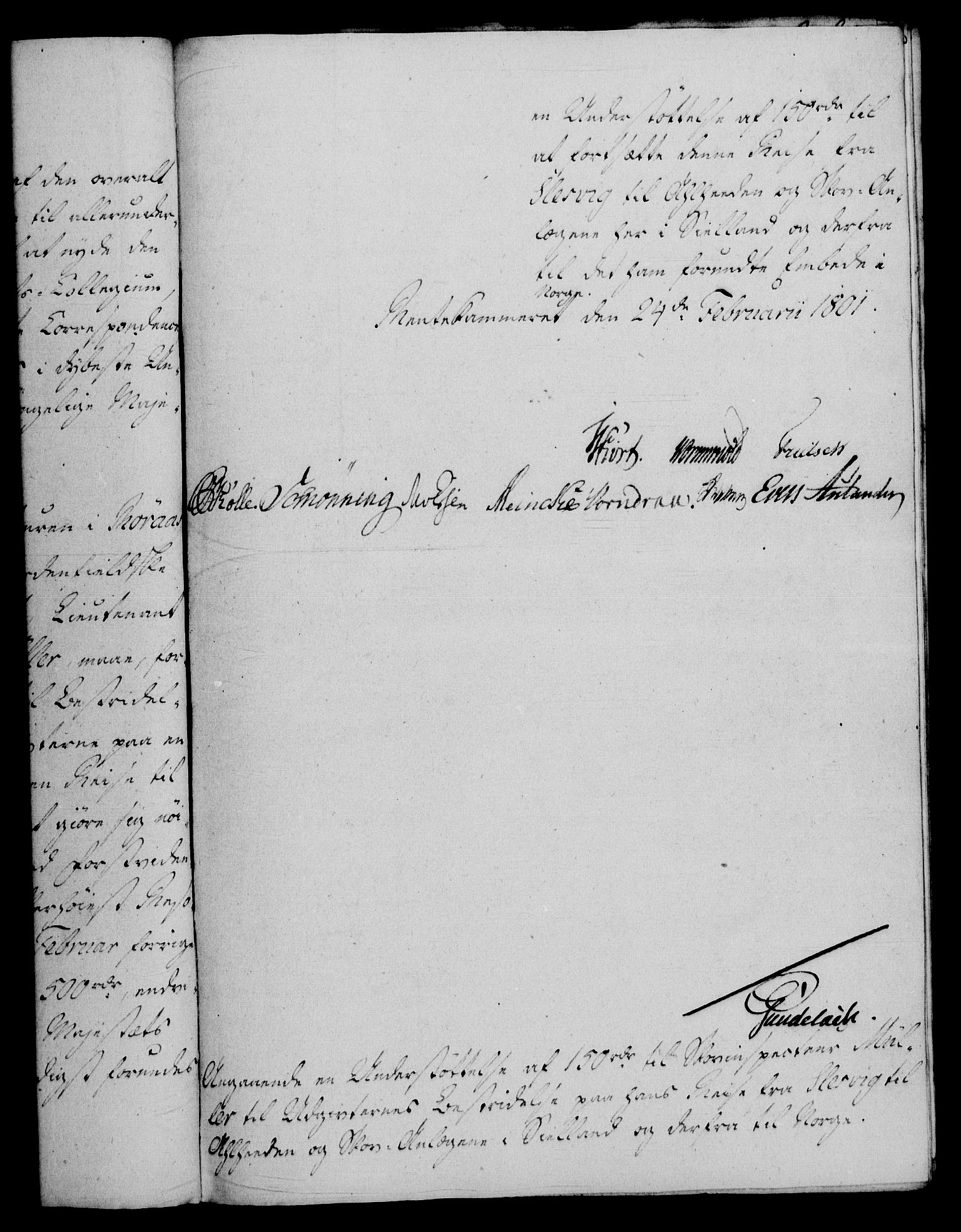 Rentekammeret, Renteskriverkontorene, AV/RA-EA-3115/M/Mf/Mfb/L0005: Relasjons- og resolusjonsprotokoll med register (merket RK 54.11), 1801-1802