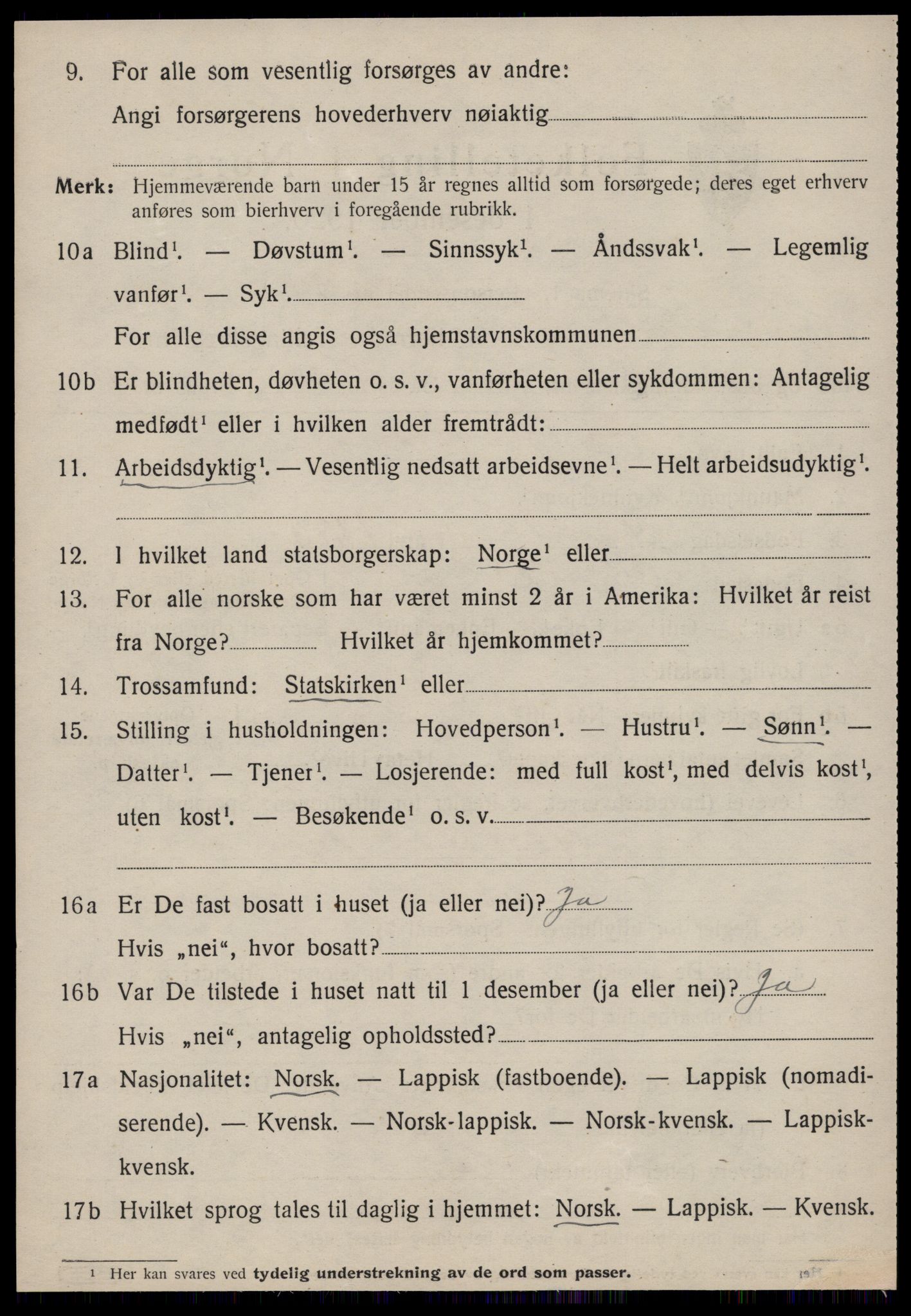 SAT, 1920 census for Oppdal, 1920, p. 6800