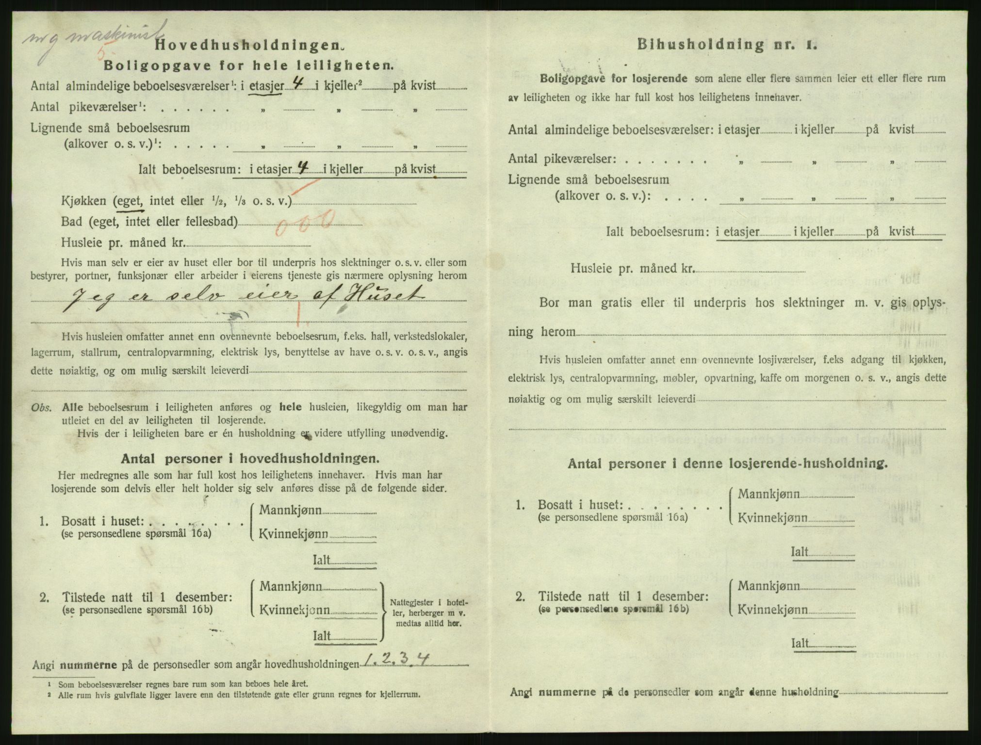 SAK, 1920 census for Tvedestrand, 1920, p. 818