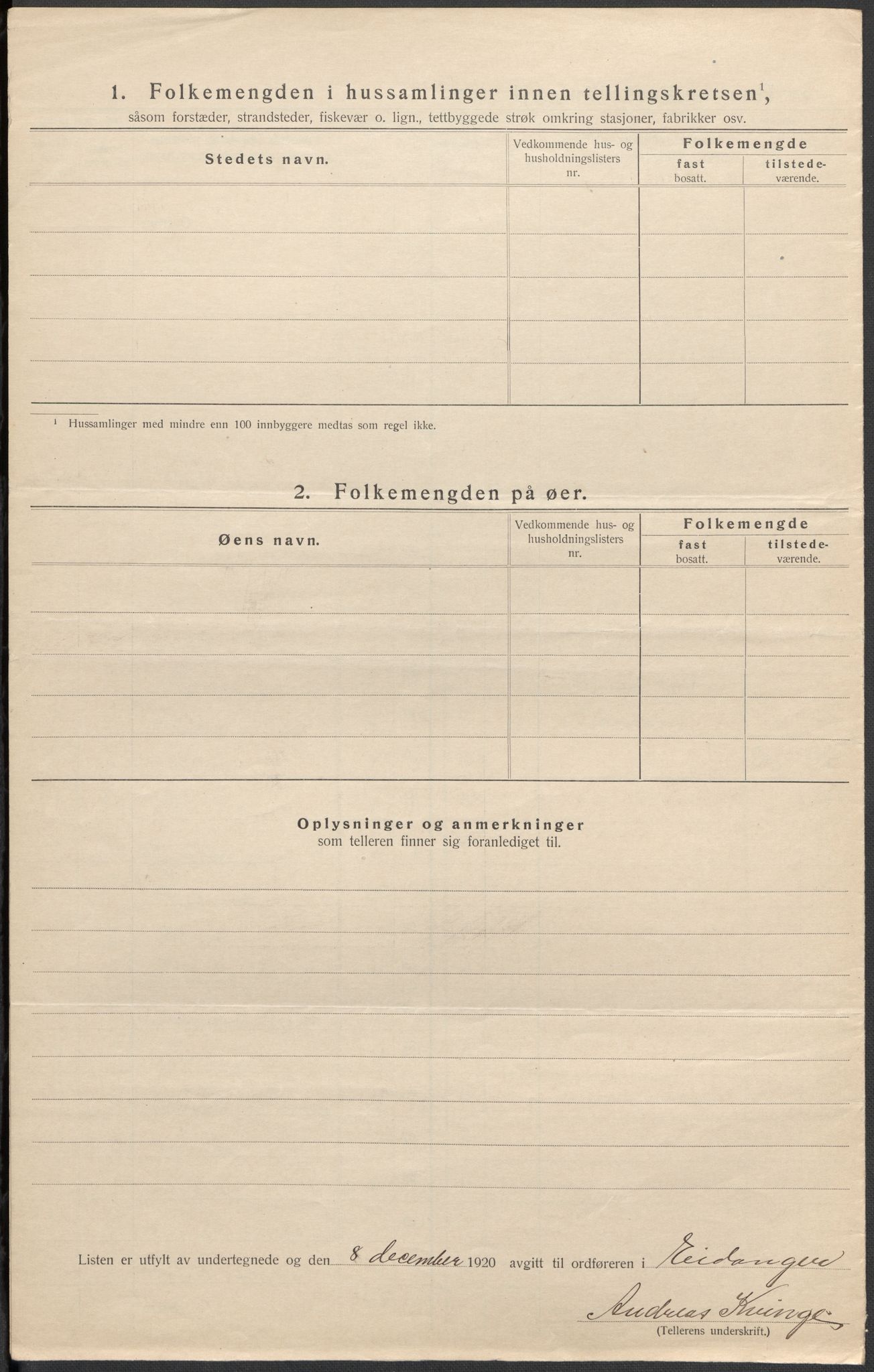 SAKO, 1920 census for Eidanger, 1920, p. 12