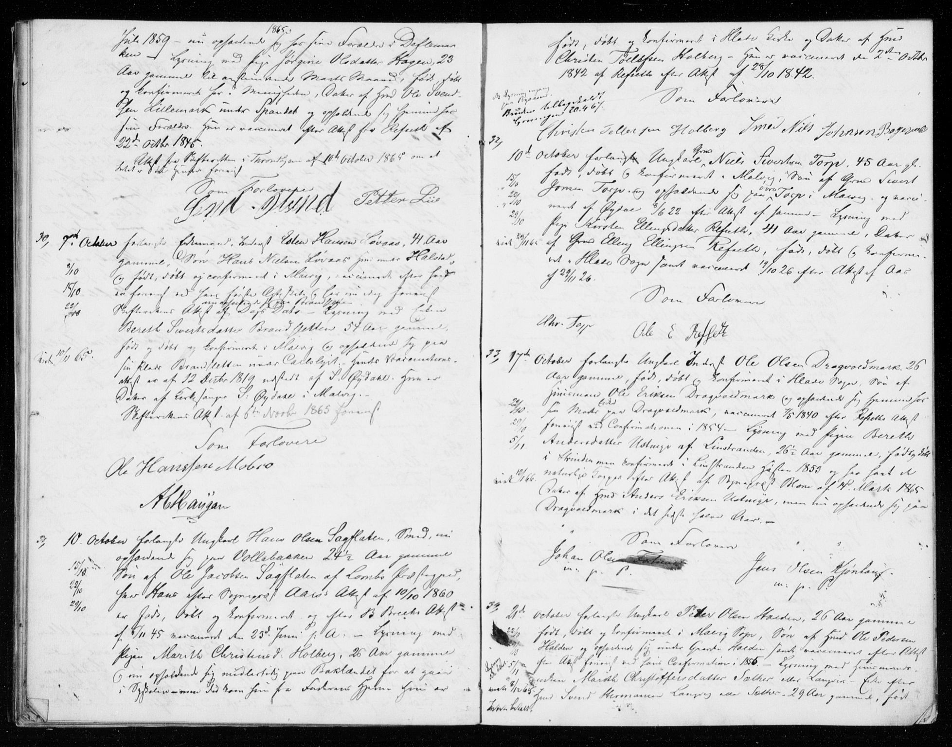 Ministerialprotokoller, klokkerbøker og fødselsregistre - Sør-Trøndelag, SAT/A-1456/606/L0298: Banns register no. 606A13, 1861-1872