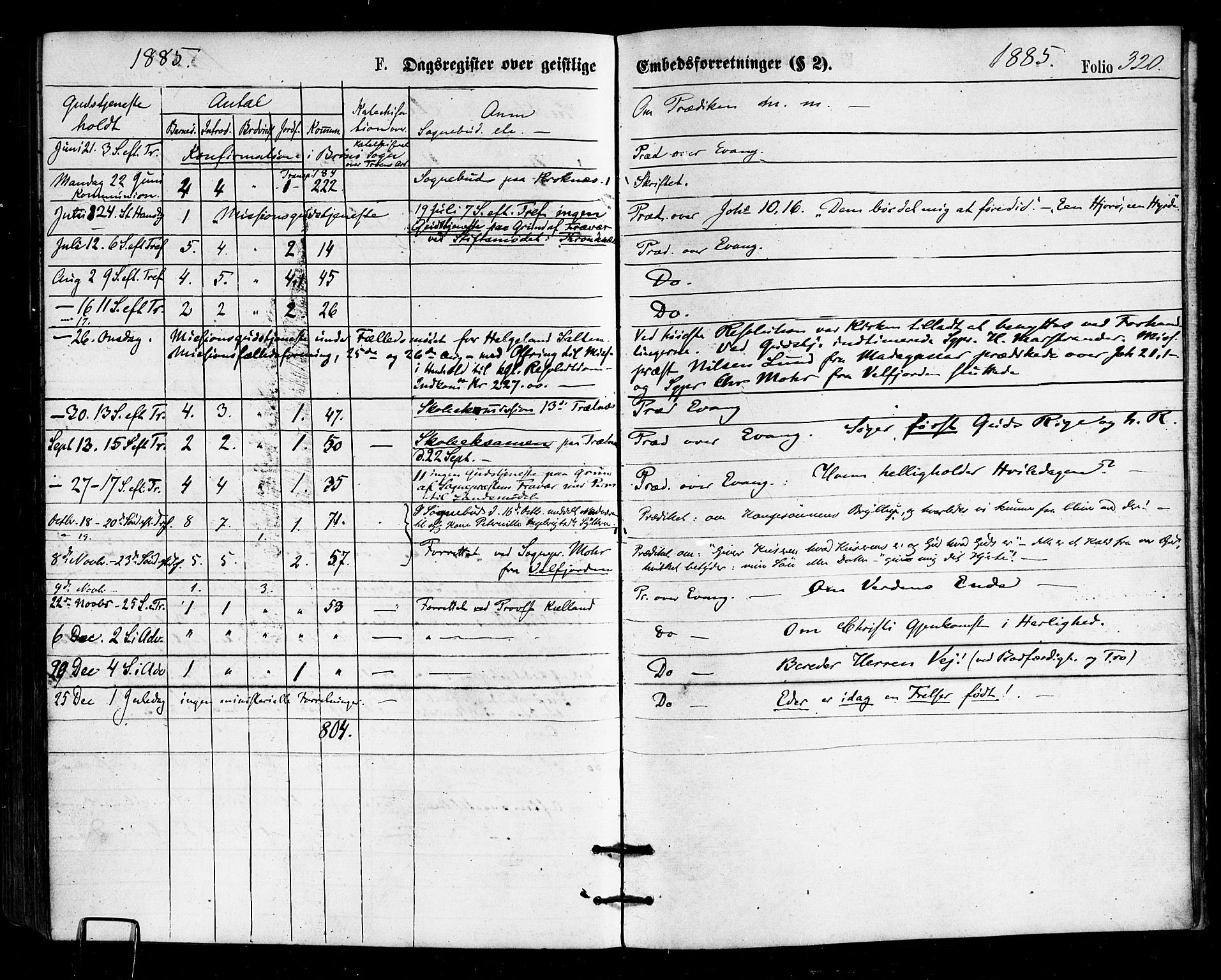 Ministerialprotokoller, klokkerbøker og fødselsregistre - Nordland, AV/SAT-A-1459/813/L0199: Parish register (official) no. 813A09, 1875-1885, p. 320