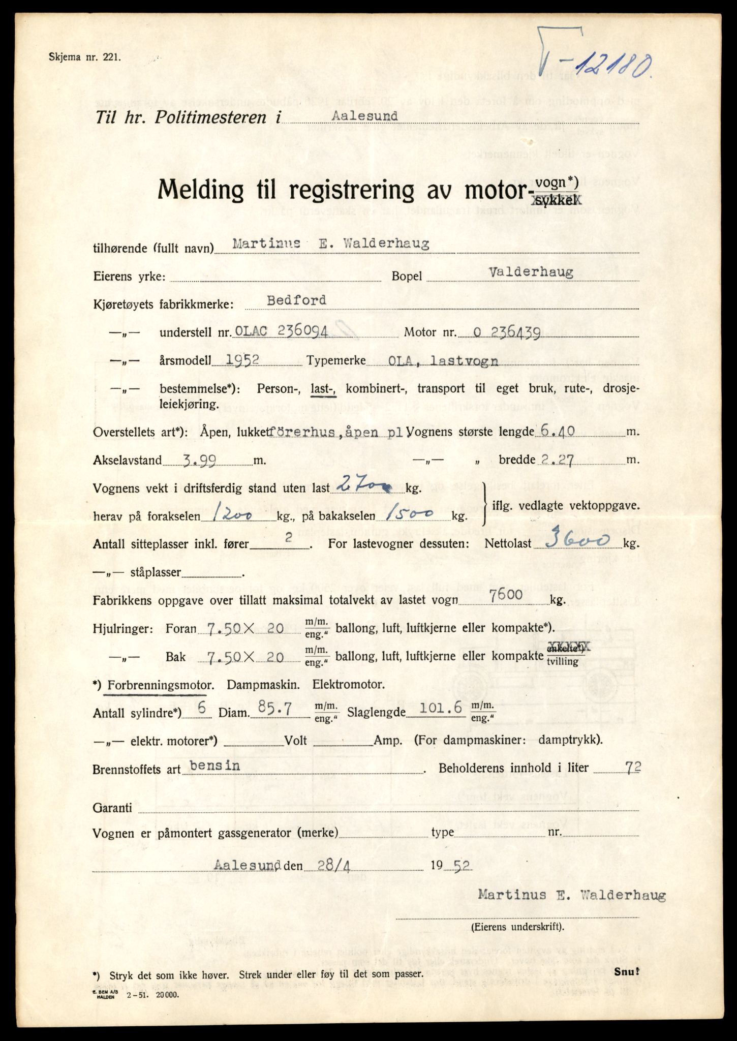 Møre og Romsdal vegkontor - Ålesund trafikkstasjon, AV/SAT-A-4099/F/Fe/L0036: Registreringskort for kjøretøy T 12831 - T 13030, 1927-1998, p. 319