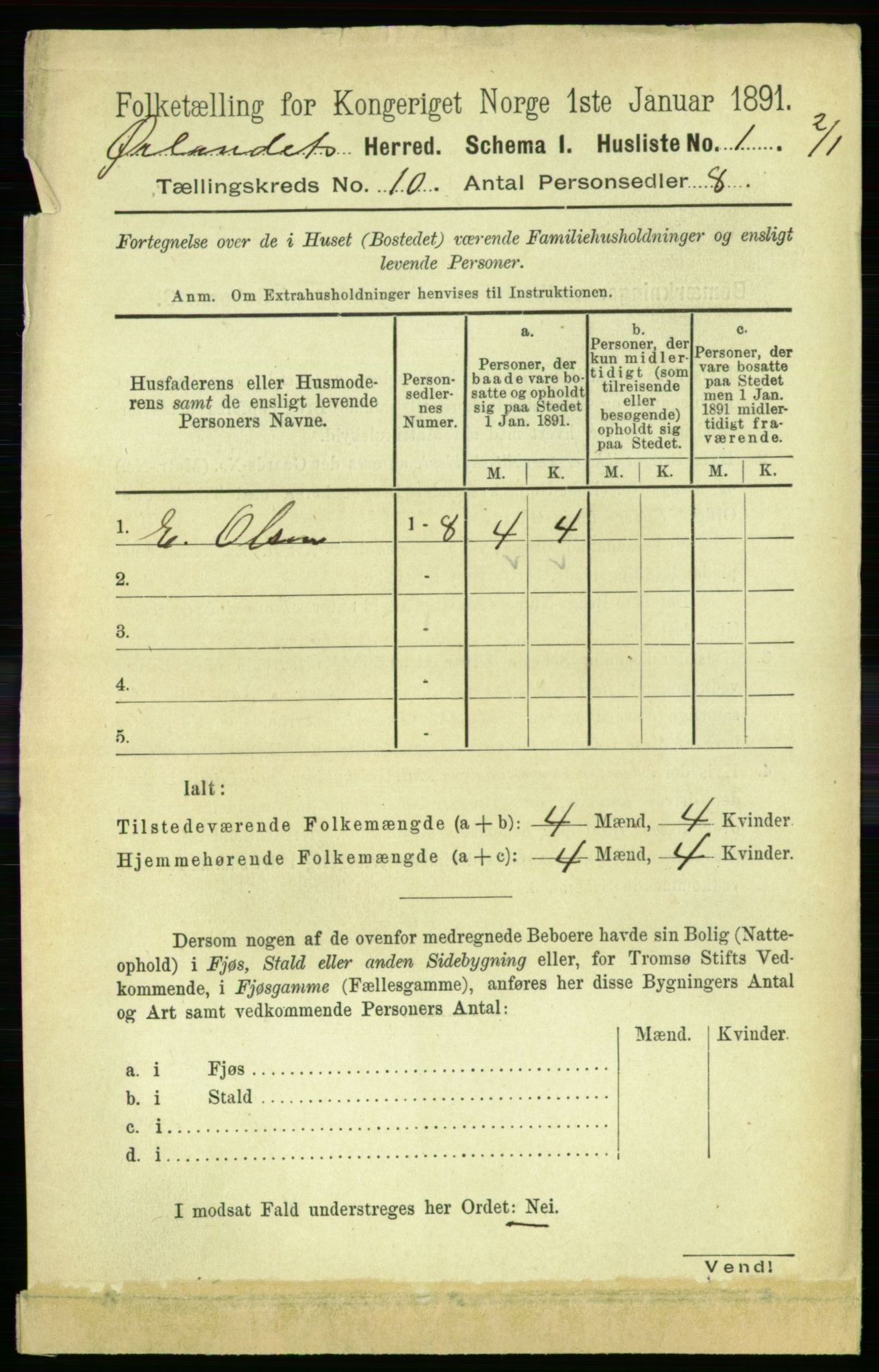 RA, 1891 census for 1621 Ørland, 1891, p. 4103