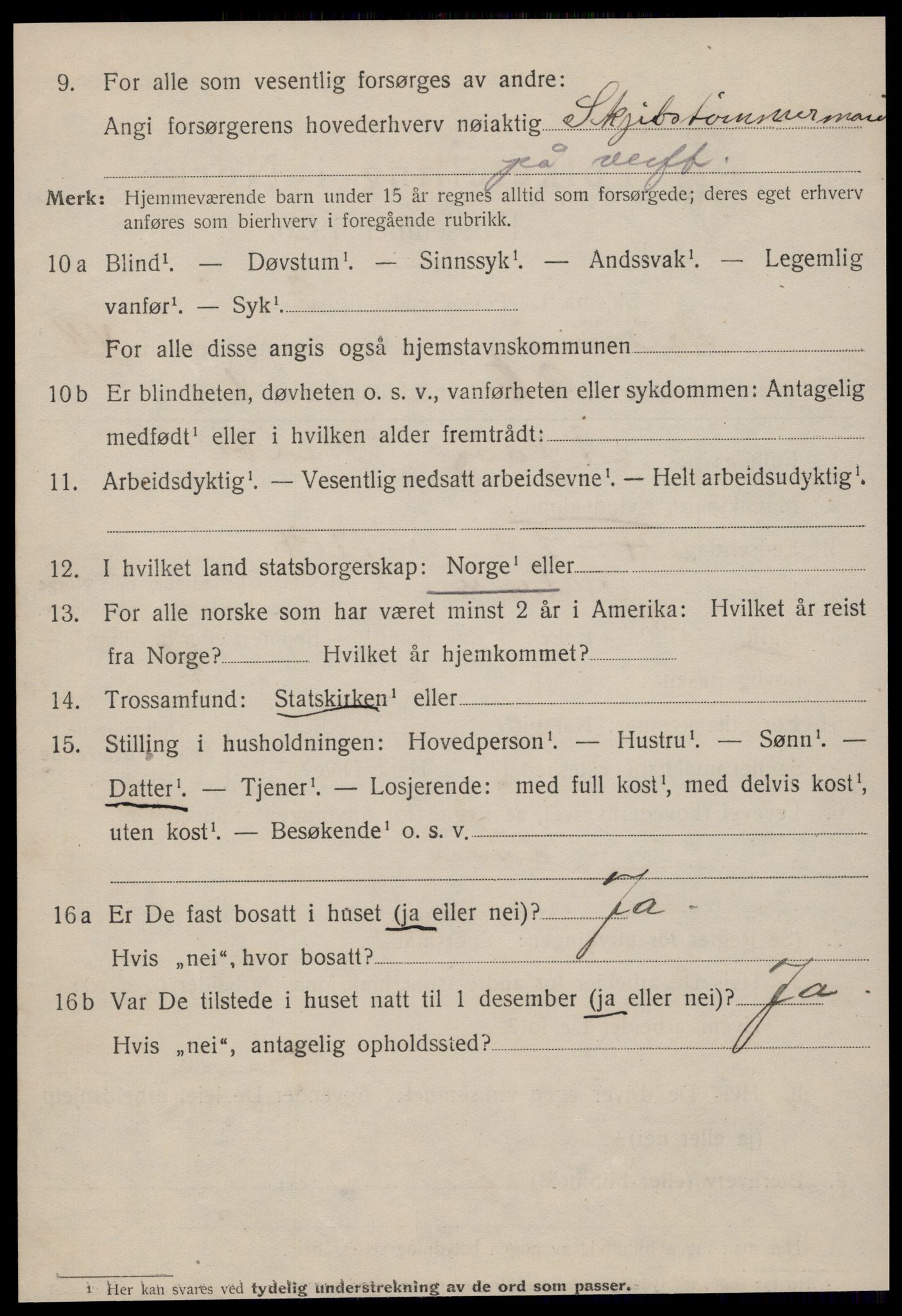 SAT, 1920 census for Ålesund, 1920, p. 20047