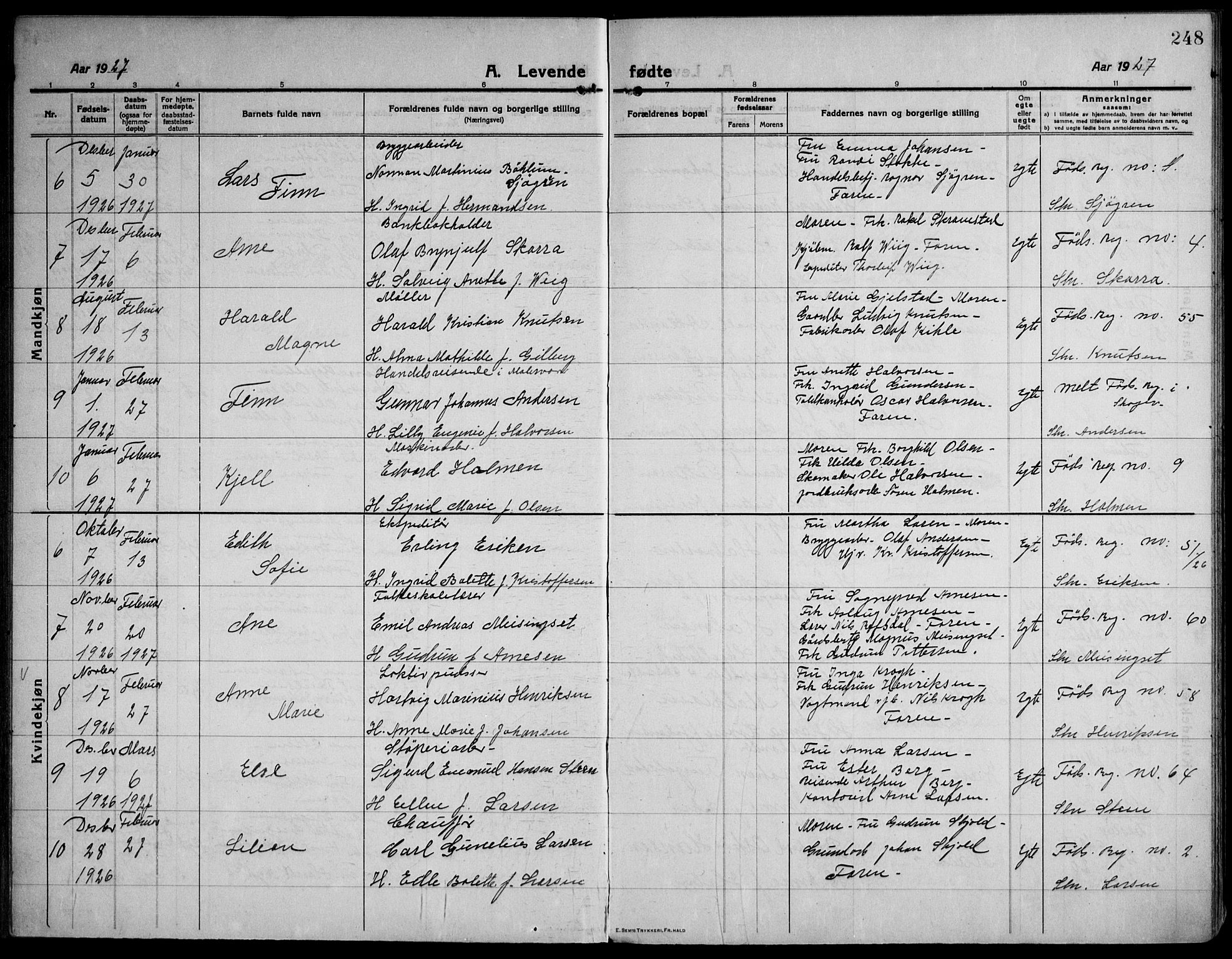 Strømsø kirkebøker, SAKO/A-246/F/Fa/L0029: Parish register (official) no. I 27, 1915-1930, p. 248