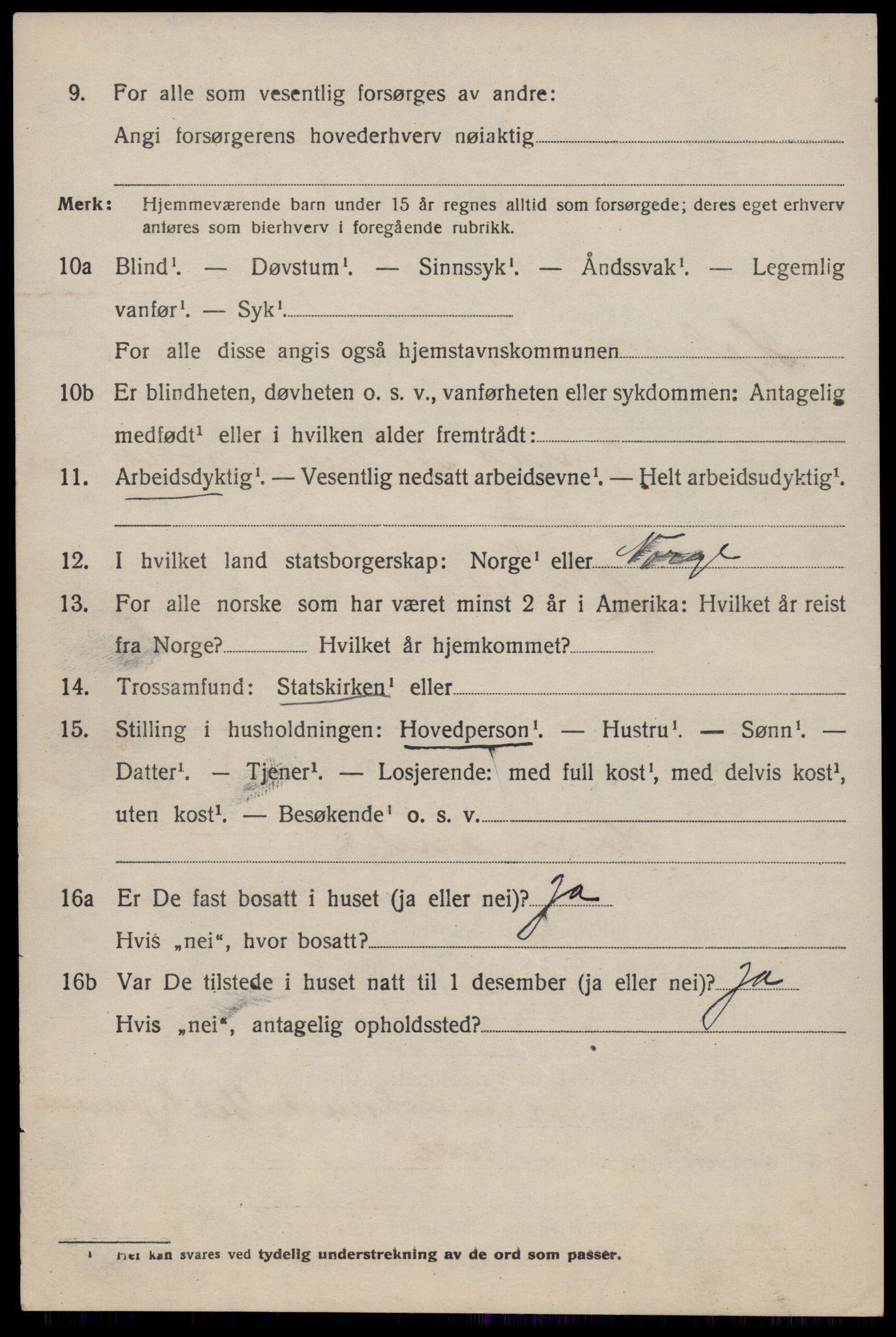 SAST, 1920 census for Hjelmeland, 1920, p. 2042