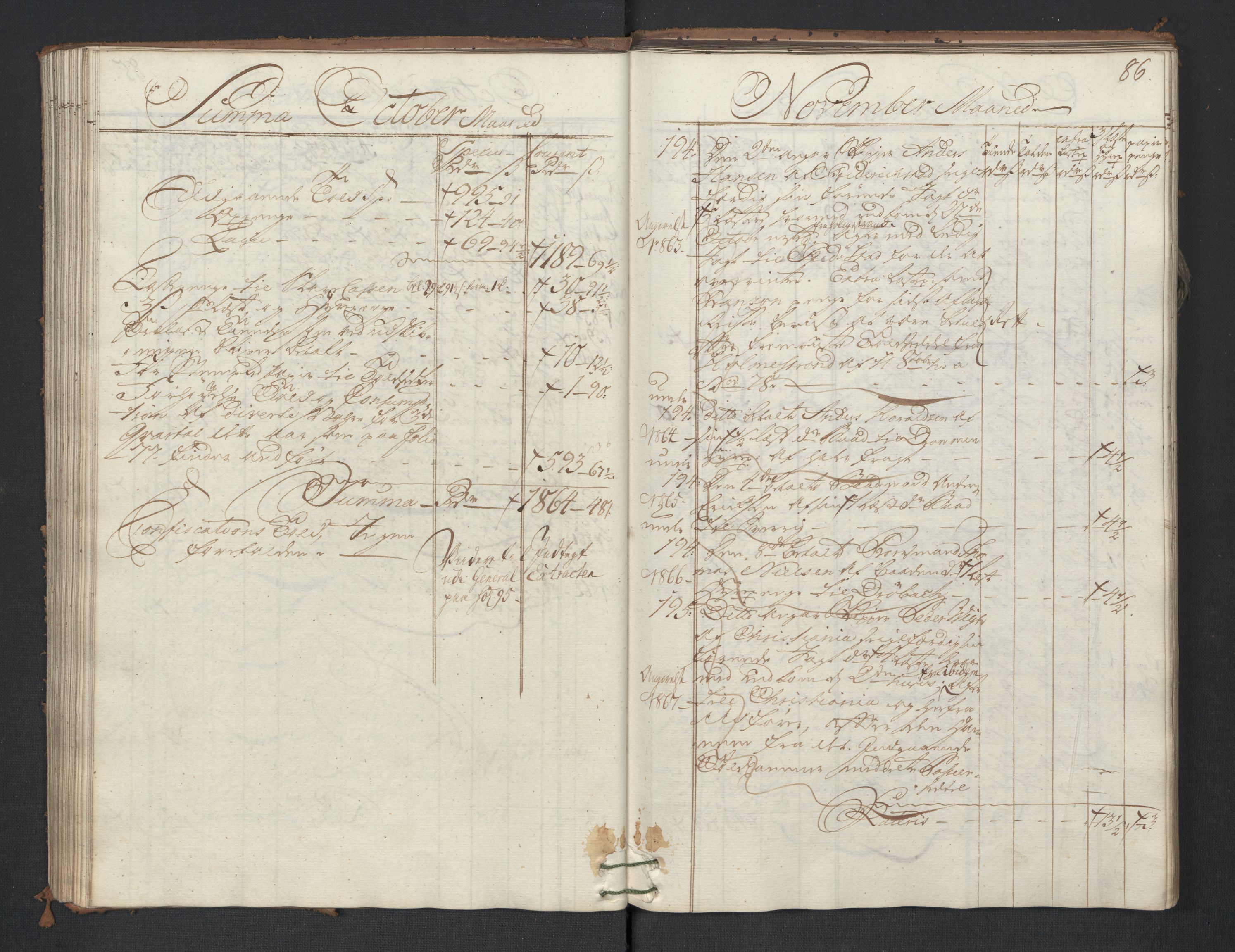 Generaltollkammeret, tollregnskaper, AV/RA-EA-5490/R01/L0047/0001: Tollregnskaper Fredrikshald / Utgående hovedtollbok, 1762, p. 85b-86a